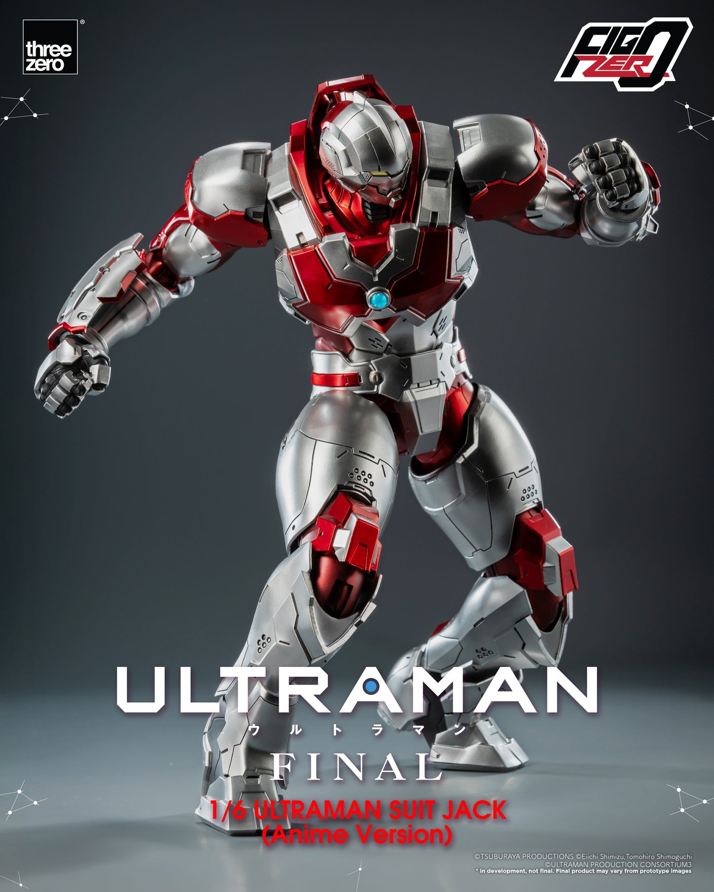 Pre Order FigZero 1/6 Ultraman Suit Jack Anime Version Action Figure