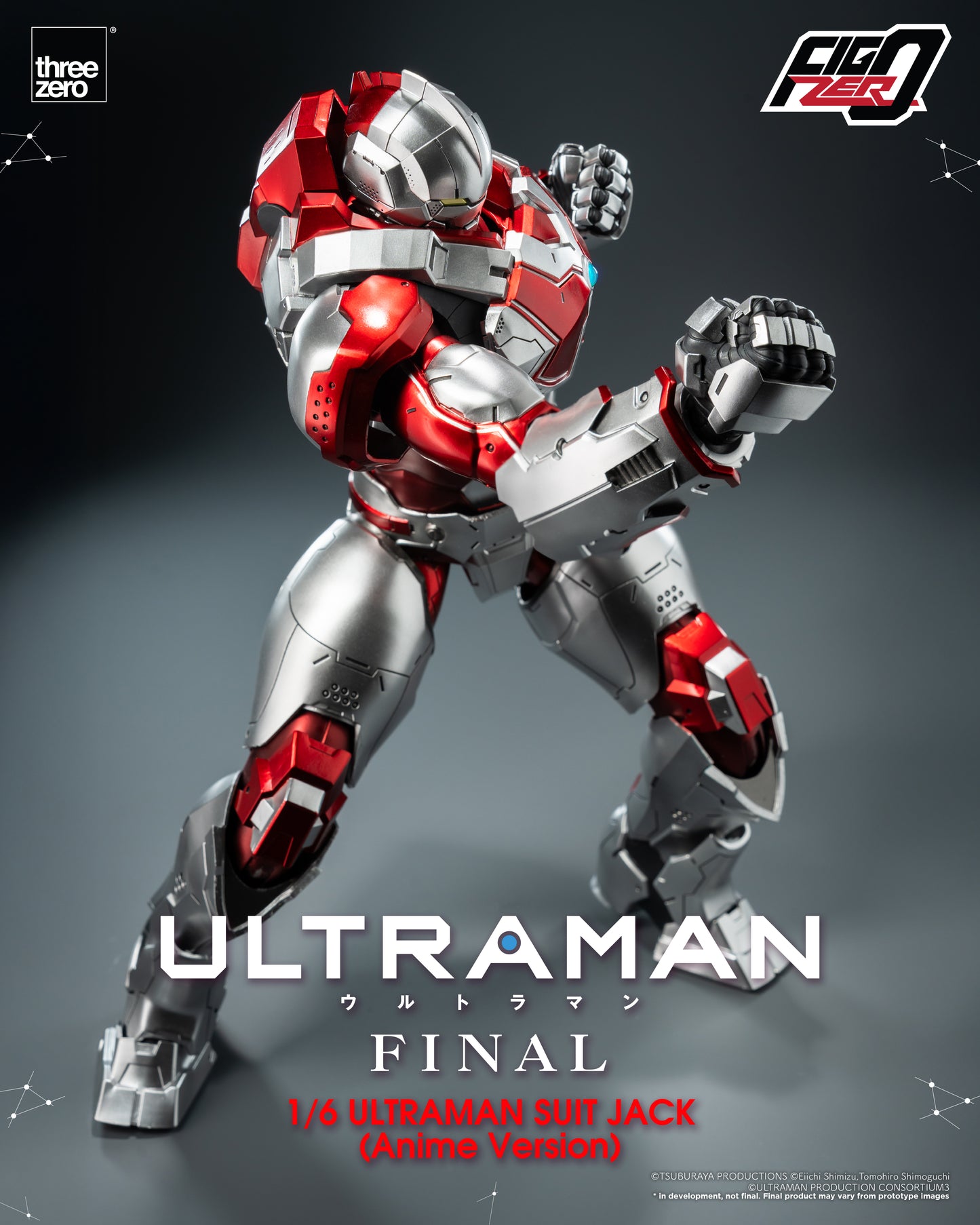 Pre Order FigZero 1/6 Ultraman Suit Jack Anime Version Action Figure