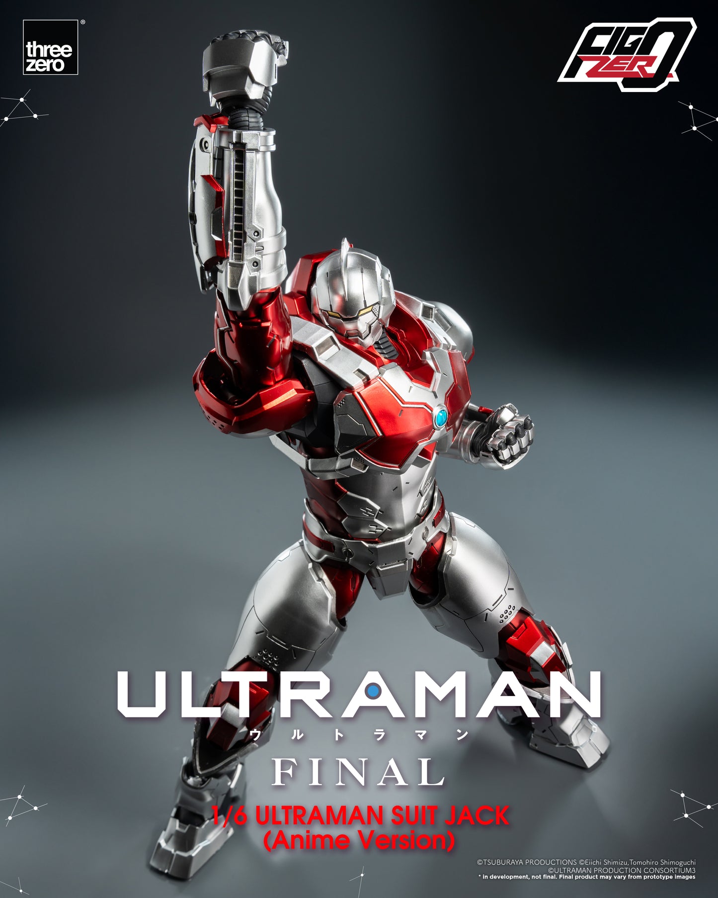 Pre Order FigZero 1/6 Ultraman Suit Jack Anime Version Action Figure