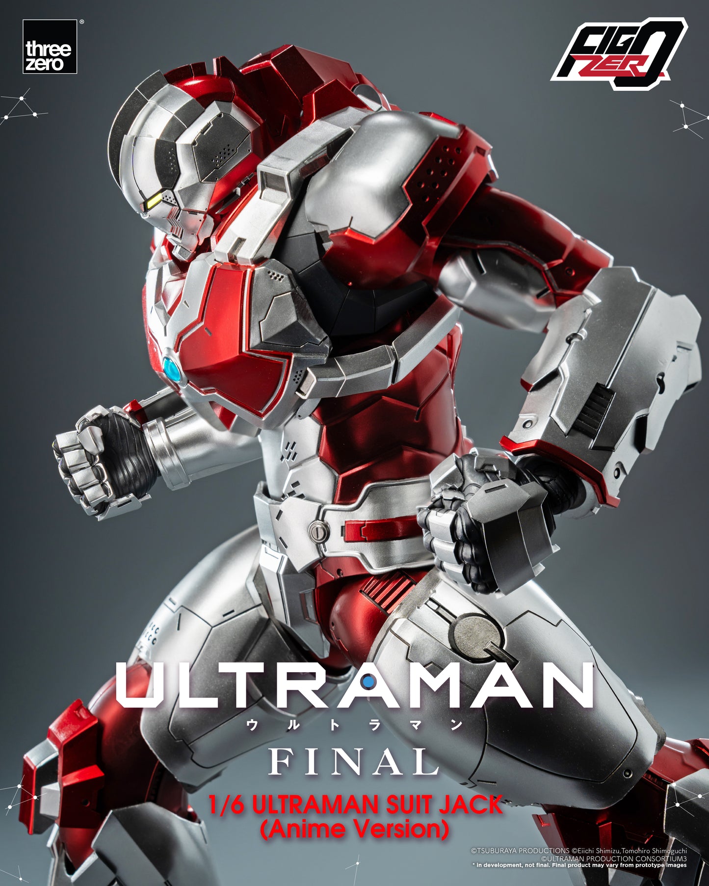 Pre Order FigZero 1/6 Ultraman Suit Jack Anime Version Action Figure