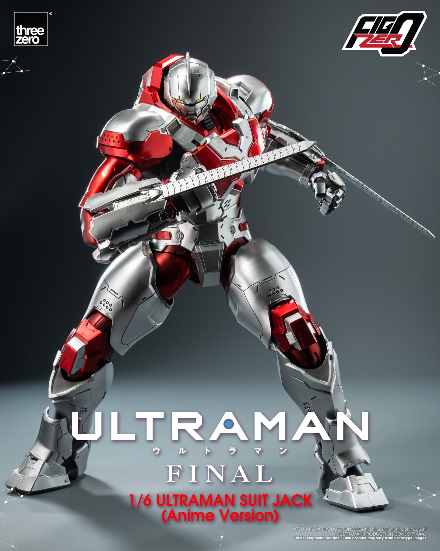 Pre Order FigZero 1/6 Ultraman Suit Jack Anime Version Action Figure