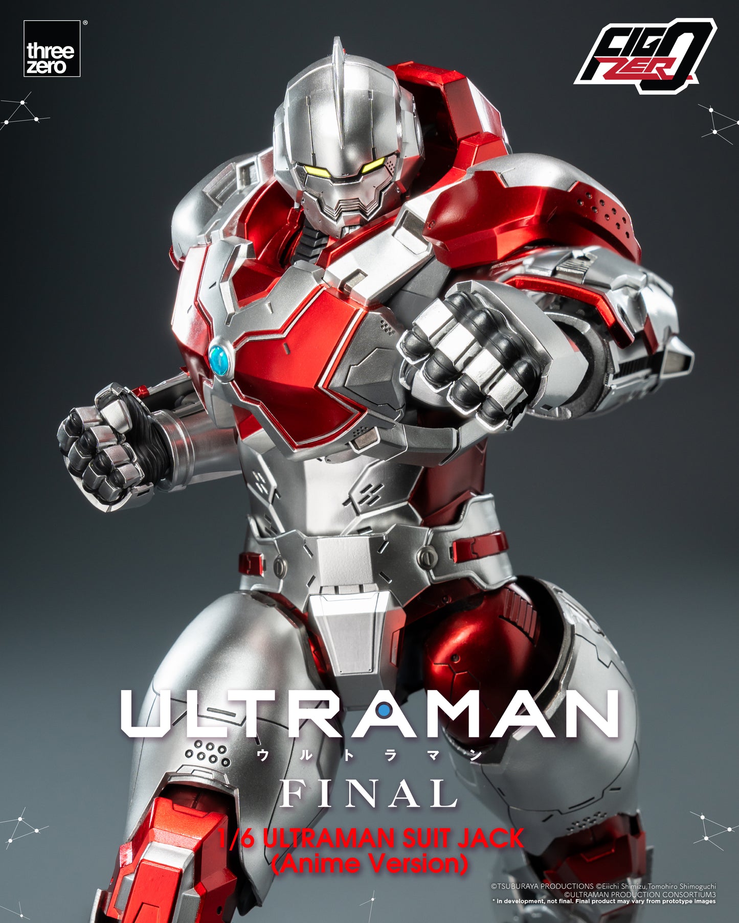 Pre Order FigZero 1/6 Ultraman Suit Jack Anime Version Action Figure