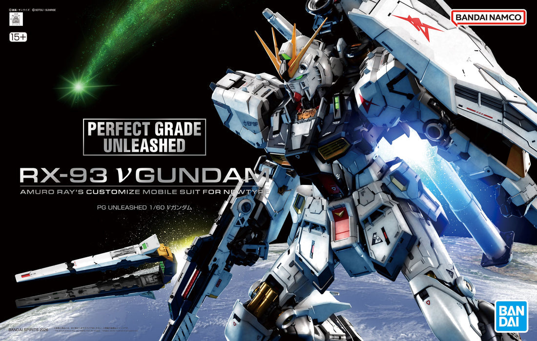 PG Unleashed ν Nu Gundam "Mobile Suit Gundam" 1/60 Scale Perfect Grade Model Kit | Bandai Hobby