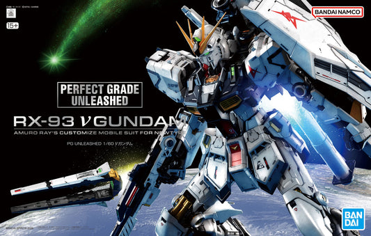 PG Unleashed ν Nu Gundam "Mobile Suit Gundam" 1/60 Scale Perfect Grade Model Kit | Bandai Hobby