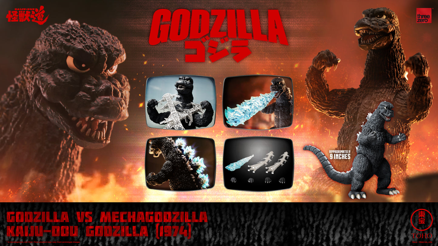 Pre Order Godzilla (1974) "Godzilla vs Mechagodzilla" - Threezero KAIJU-DOU
