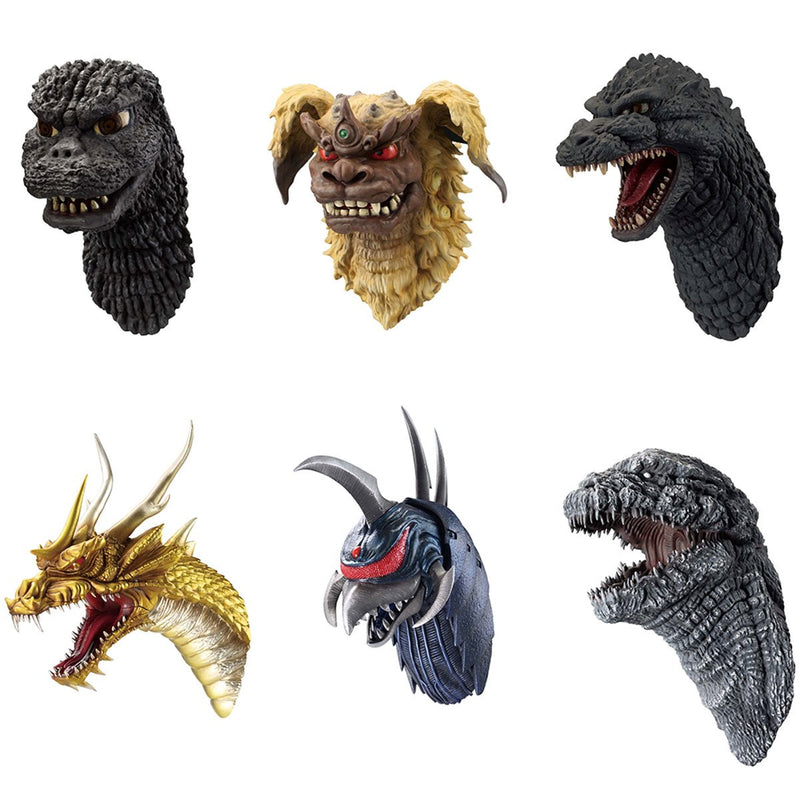 Ichibansho Zakka Monster Head Magnets (Monster Biographies G) (Box of 6 Random) "Godzilla" | Bandai Tamashii Nations