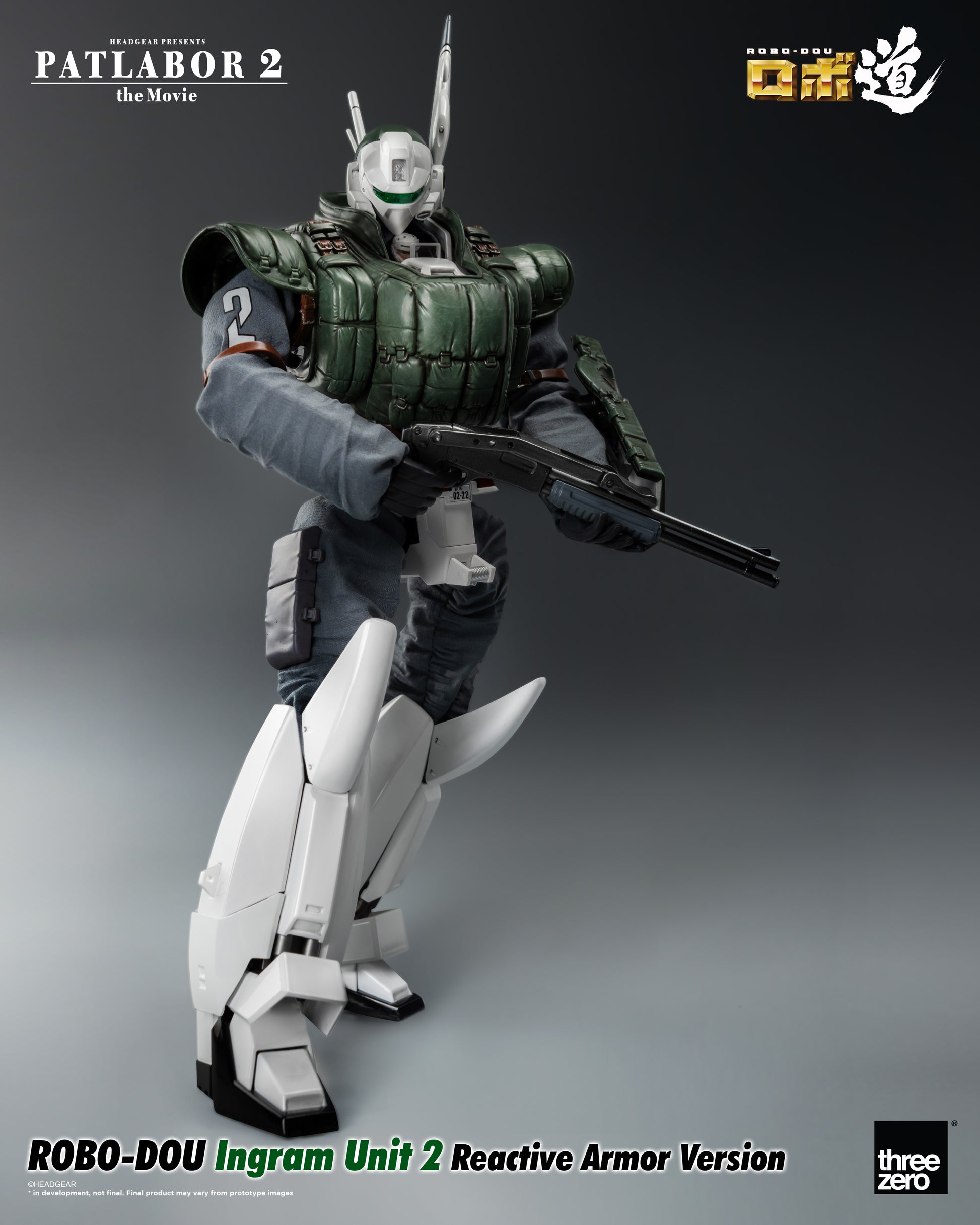 Patlabor 2: The Movie - ROBO-DOU Ingram Unit 2 Reactive Armor Version holding shot gun pointing left