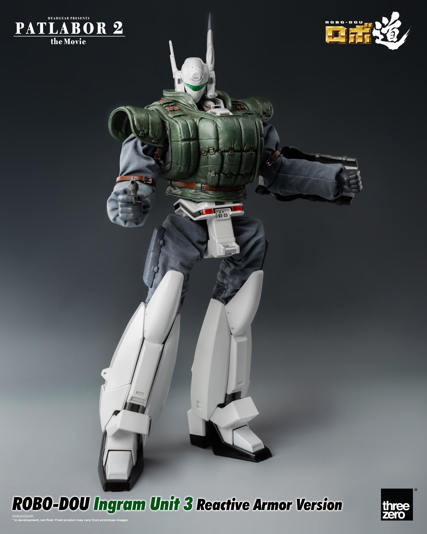 Patlabor 2: The Movie - ROBO-DOU Ingram Unit 3 Reactive Armor Version pointing gun to front