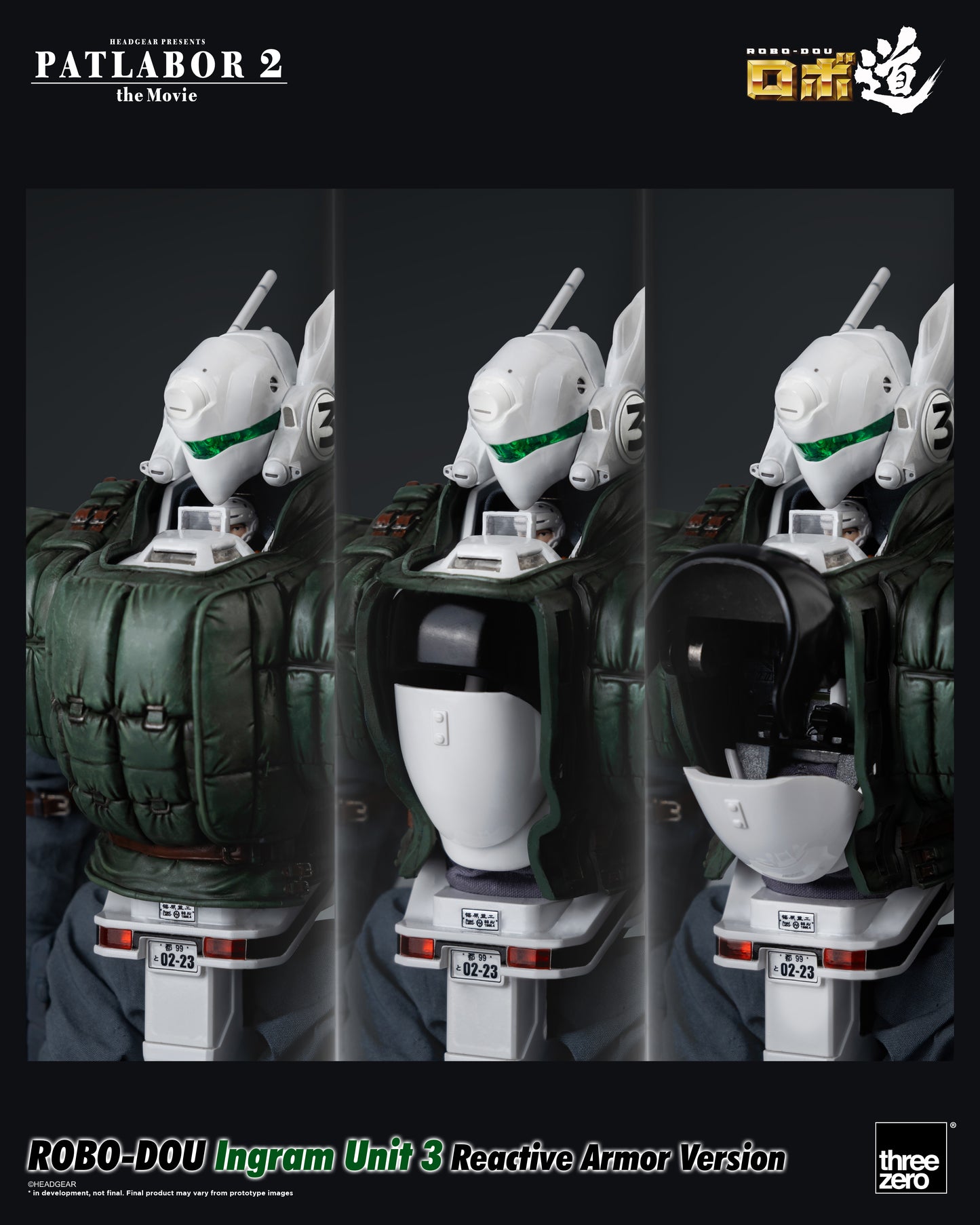 Patlabor 2: The Movie - ROBO-DOU Ingram Unit 3 Reactive Armor Version showing cockpit
