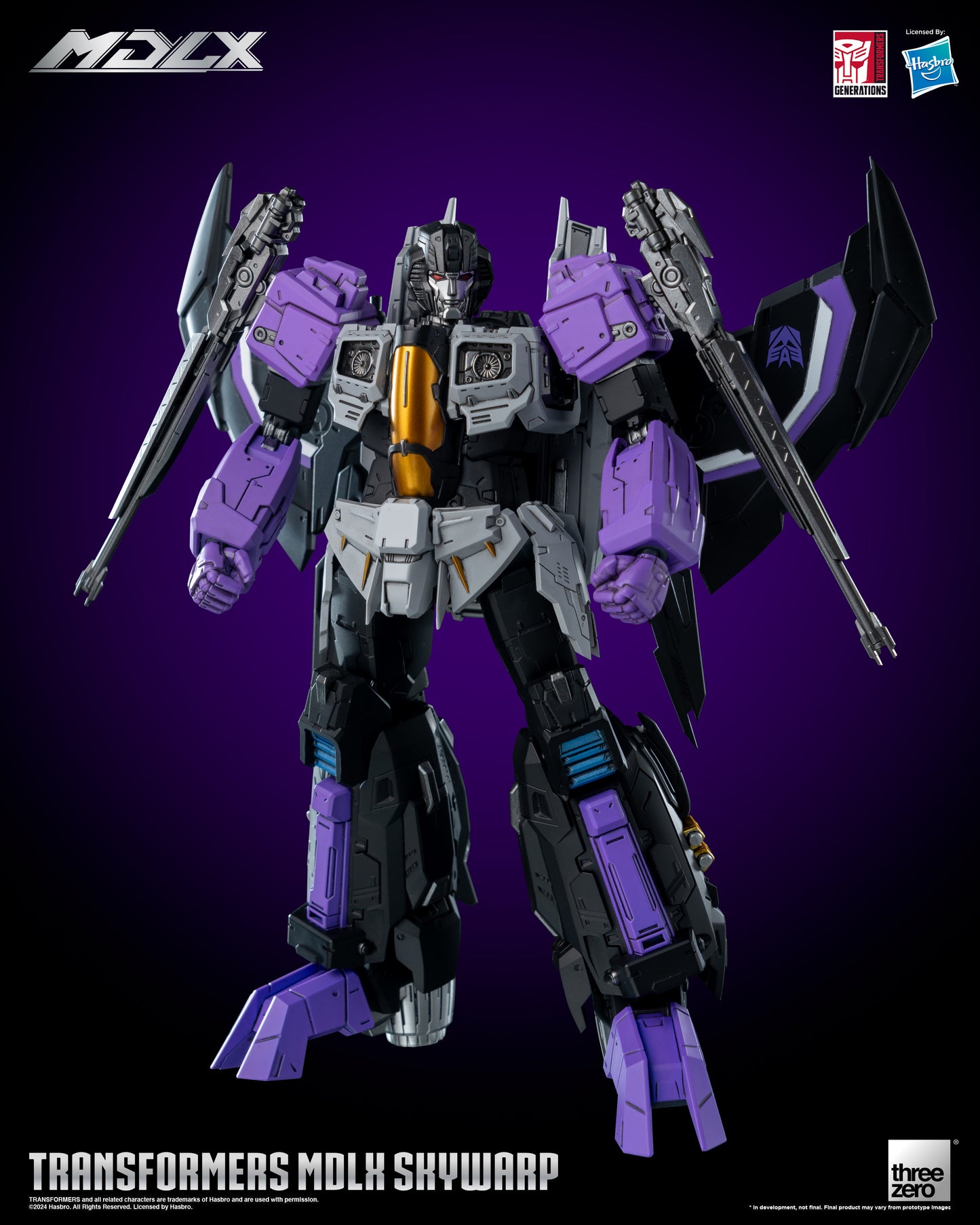 Skywarp - Threezero MDLX Articulated Action Figure Transformers
