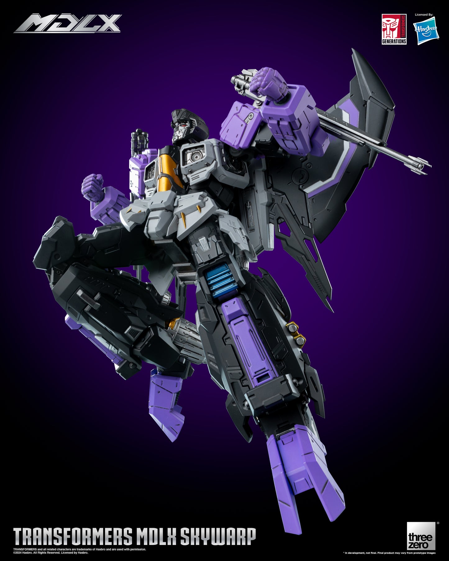 Skywarp - Threezero MDLX Articulated Action Figure Transformers