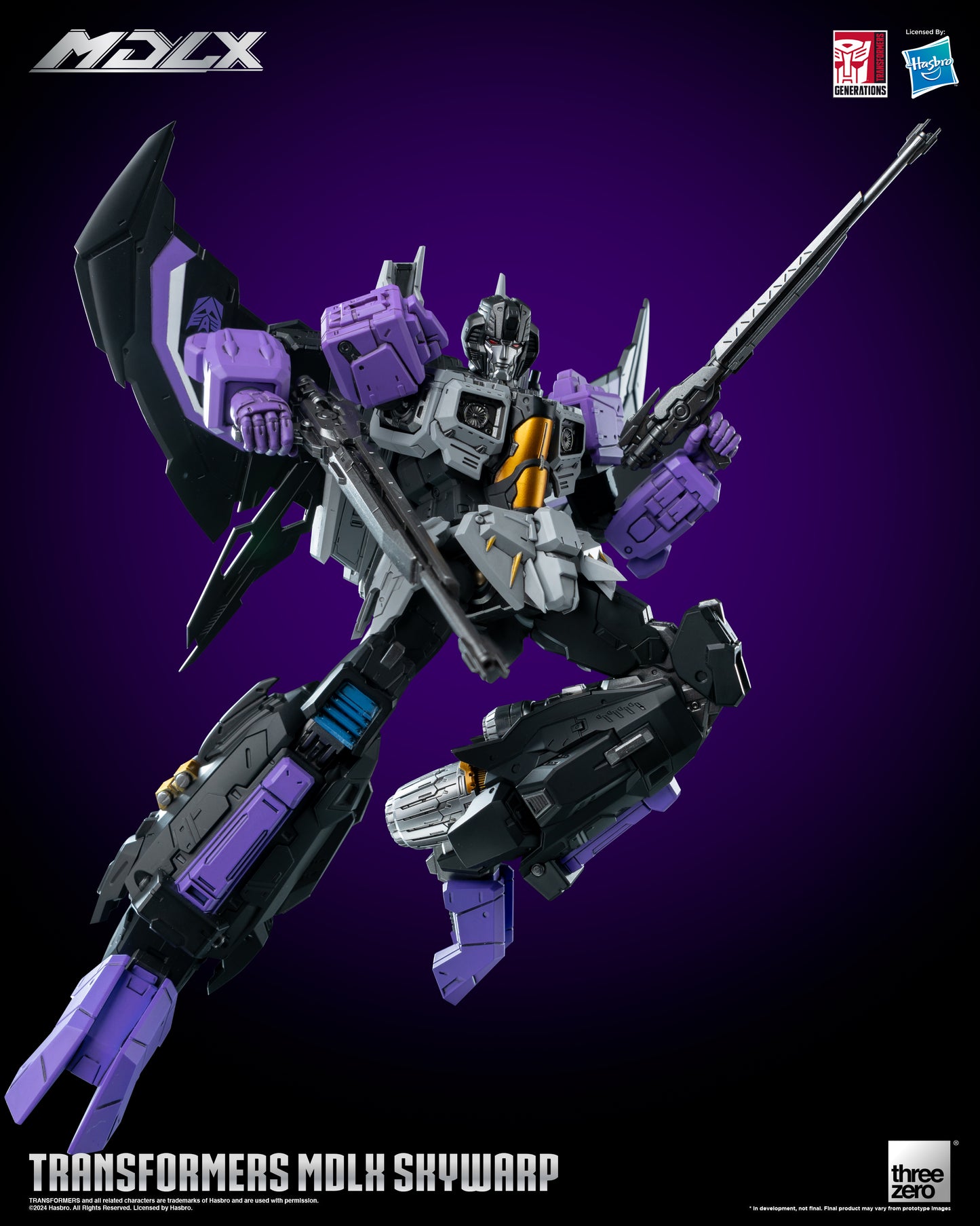 Skywarp - Threezero MDLX Articulated Action Figure Transformers