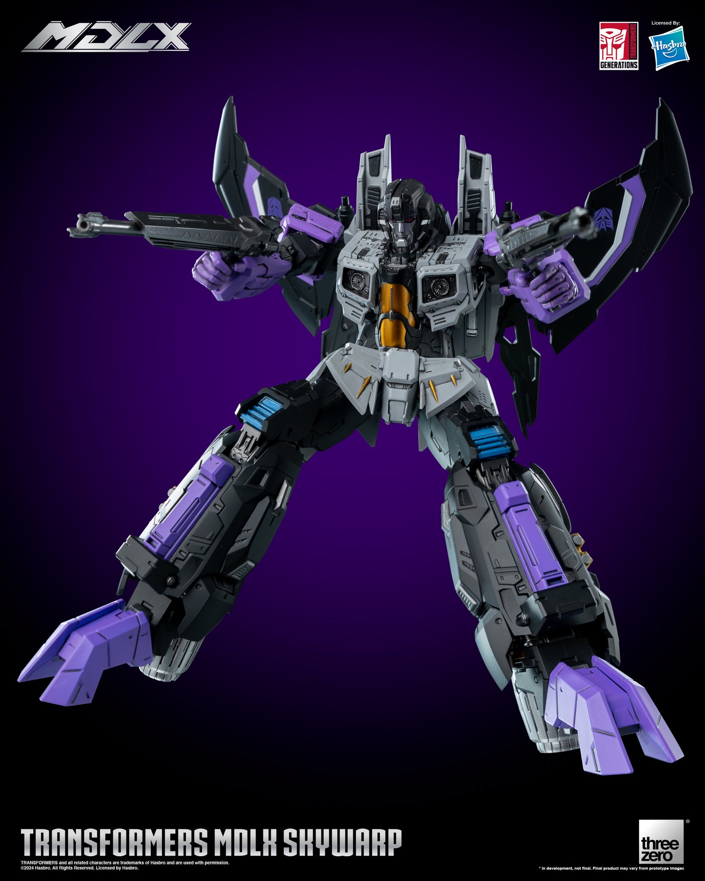 Skywarp - Threezero MDLX Articulated Action Figure Transformers