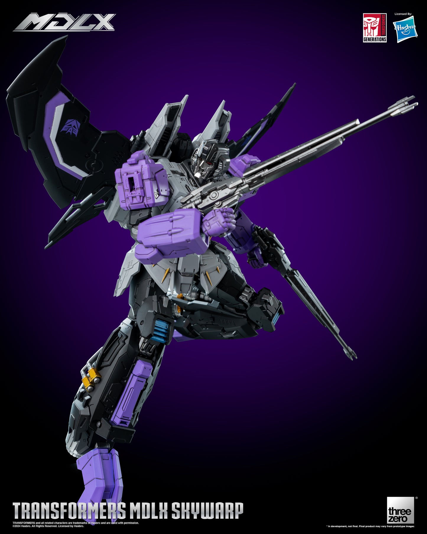 Skywarp - Threezero MDLX Articulated Action Figure Transformers