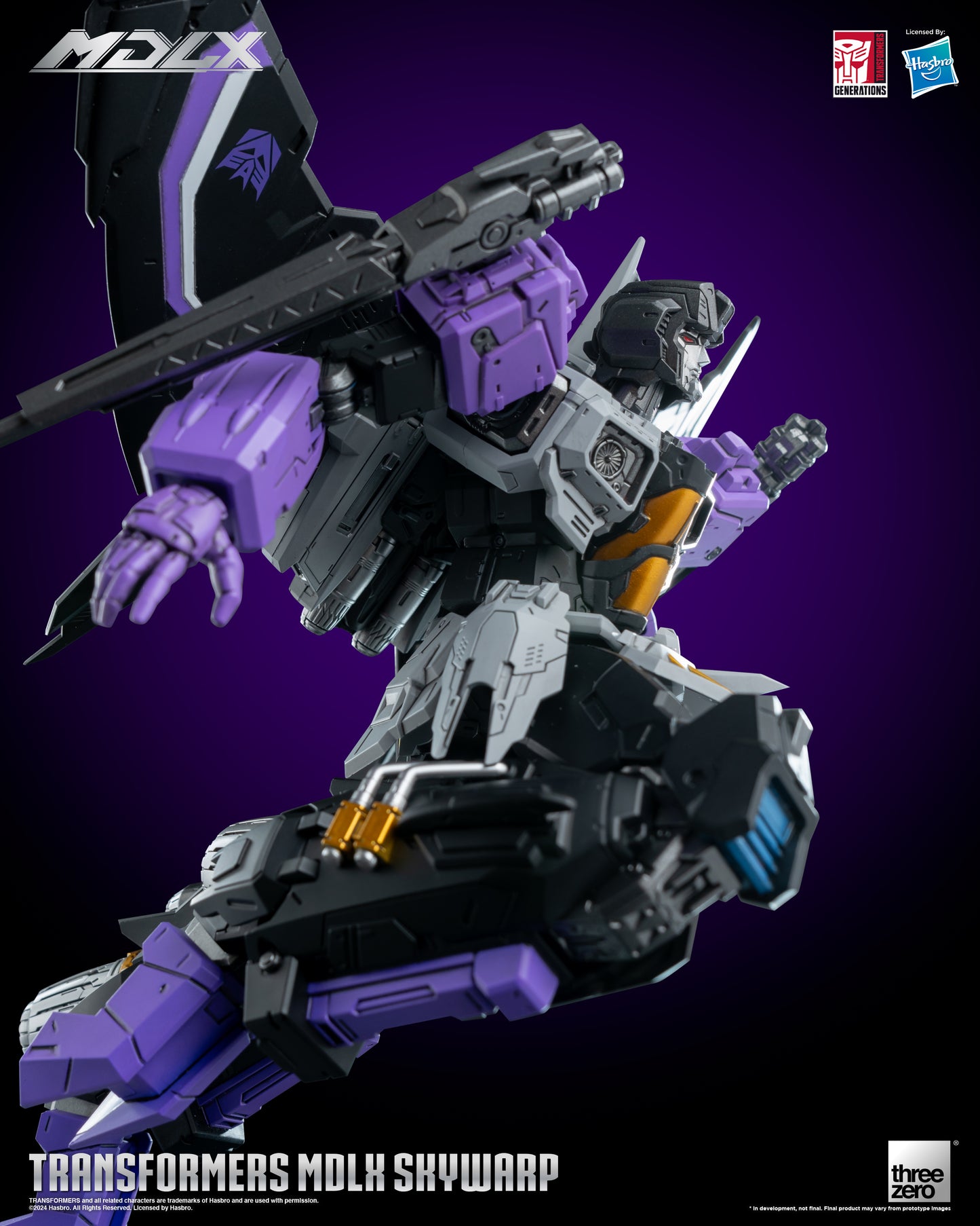 Skywarp - Threezero MDLX Articulated Action Figure Transformers