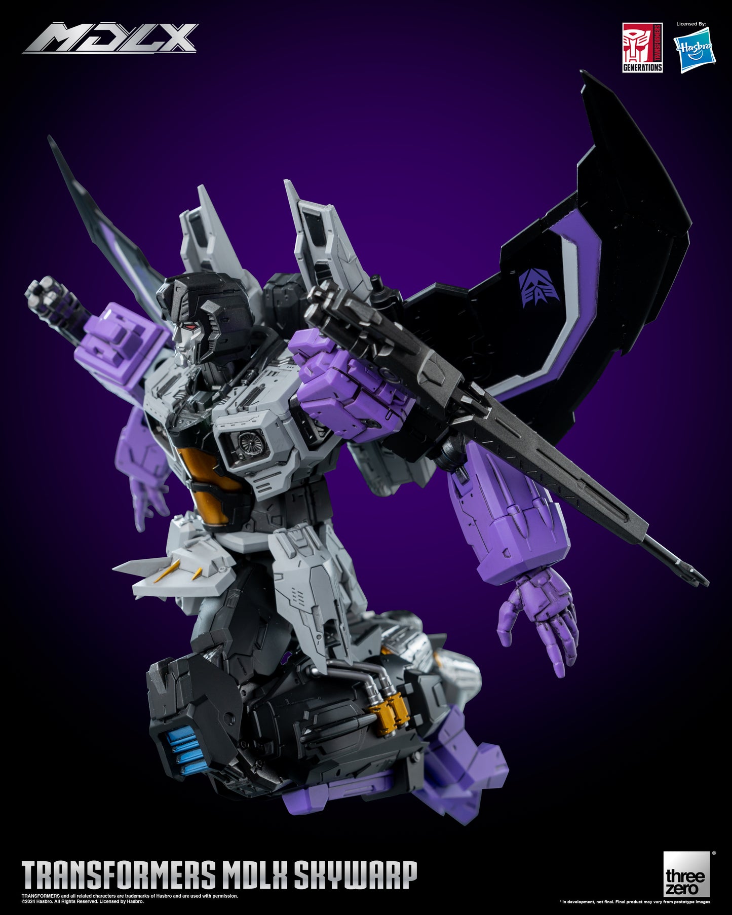 Skywarp - Threezero MDLX Articulated Action Figure Transformers