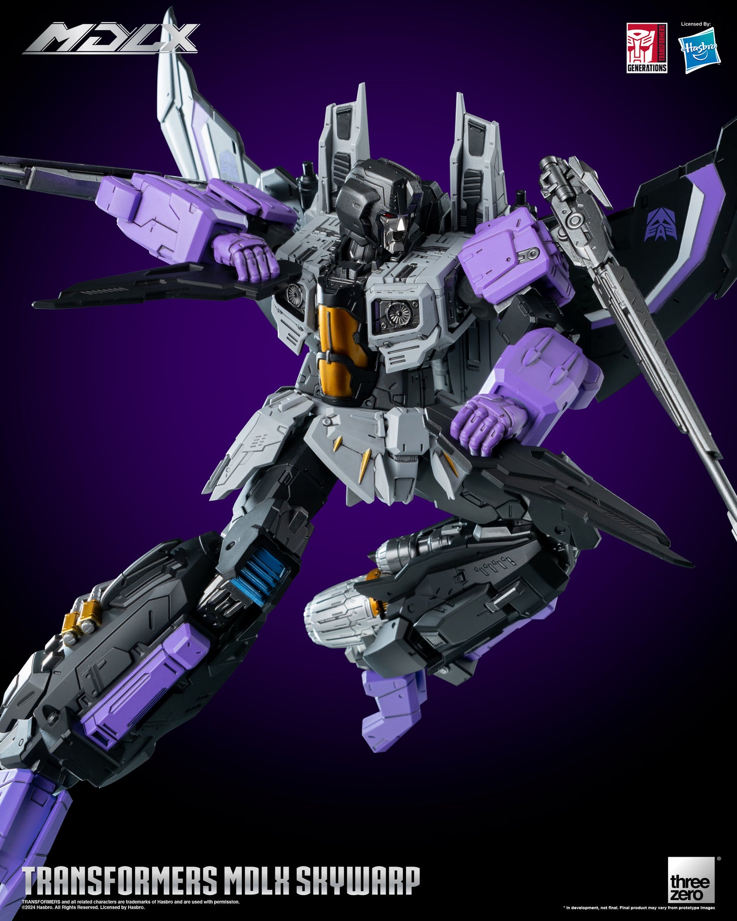 Skywarp - Threezero MDLX Articulated Action Figure Transformers