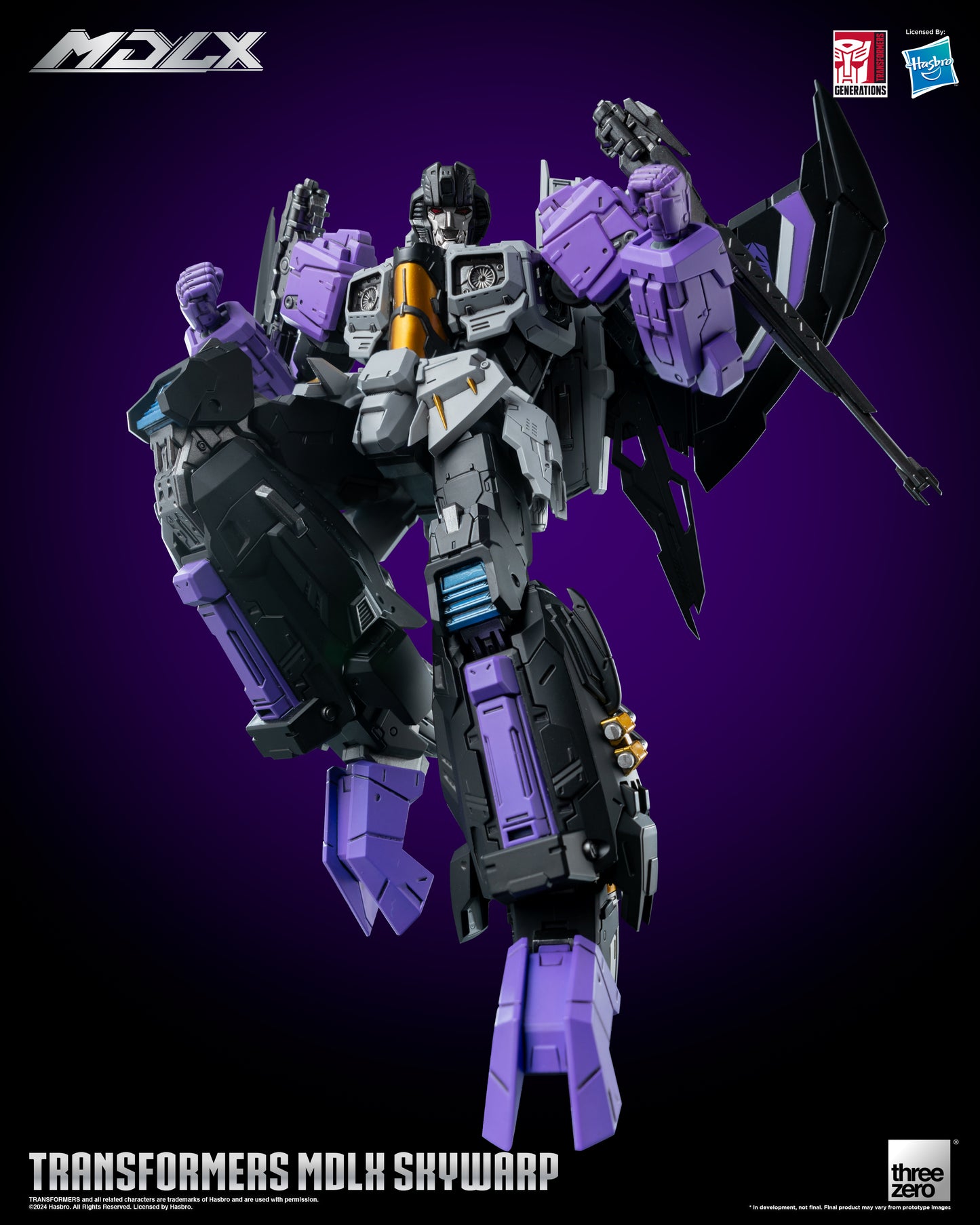 Skywarp - Threezero MDLX Articulated Action Figure Transformers