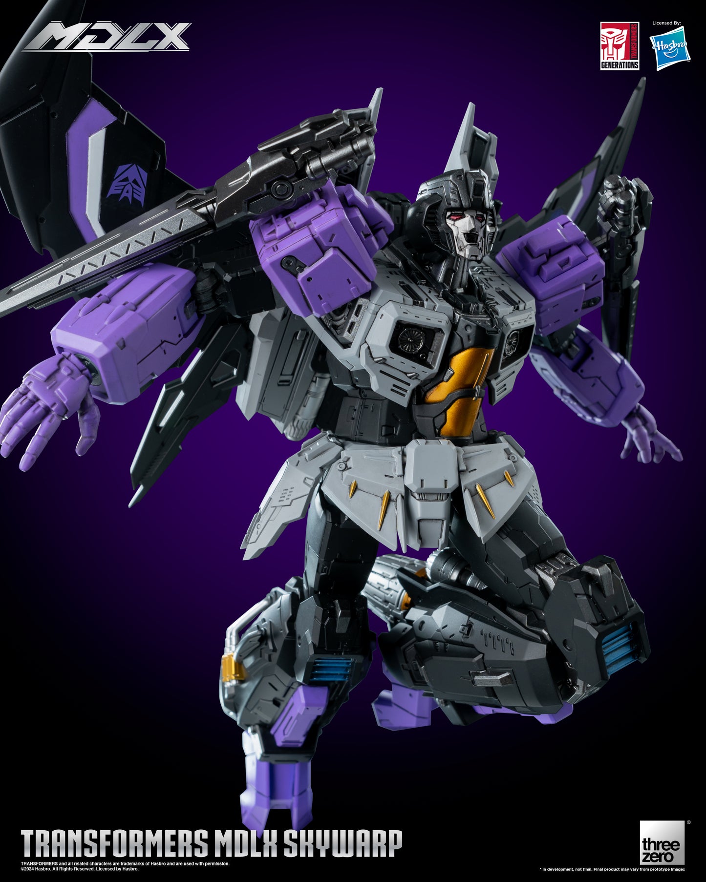 Skywarp - Threezero MDLX Articulated Action Figure Transformers