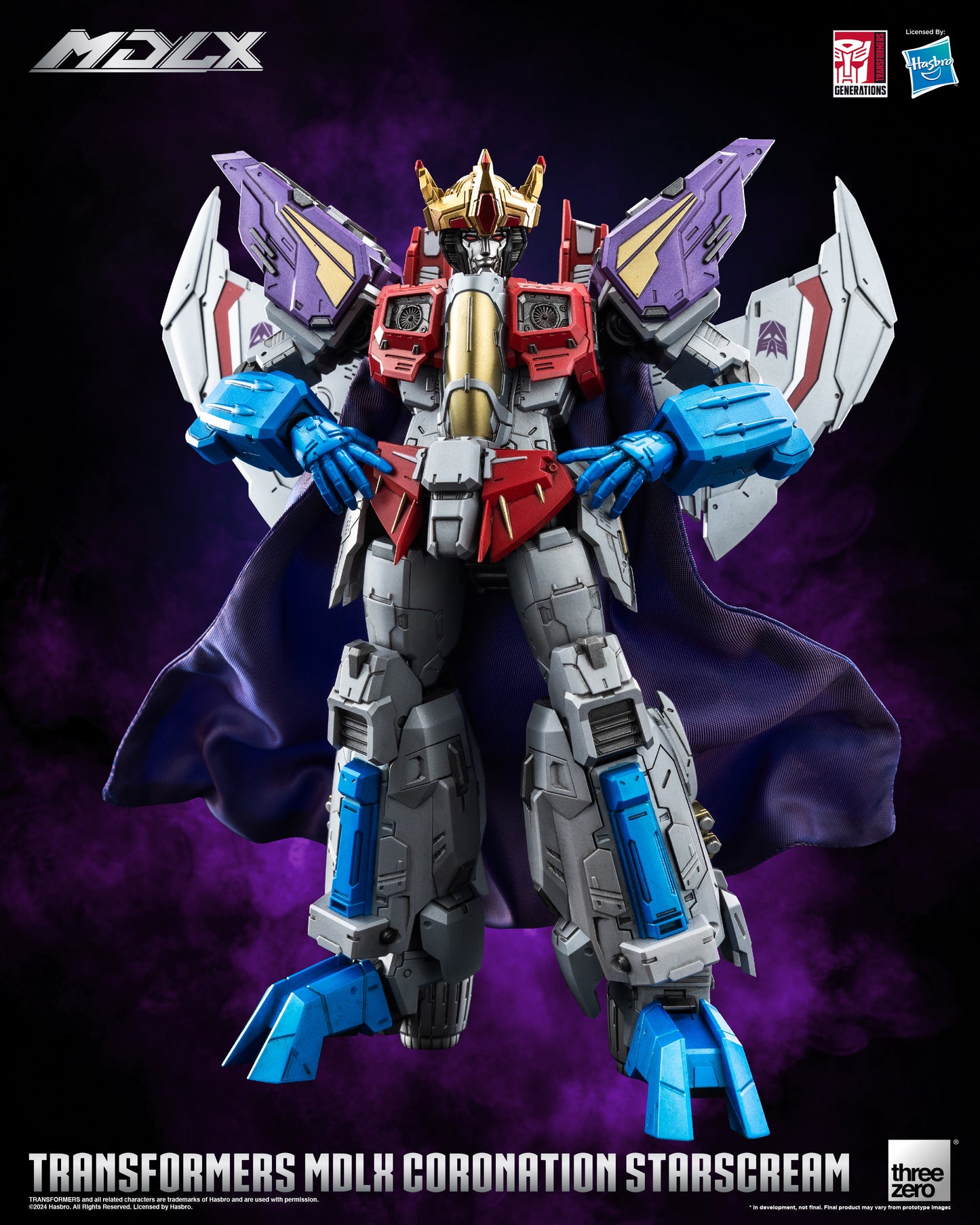 Pre Order Coronation Starscream MDLX Articulated Action Figure Transformers - Threezero