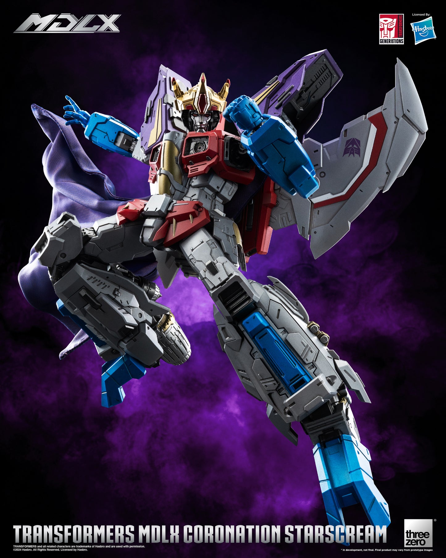 Pre Order Coronation Starscream MDLX Articulated Action Figure Transformers - Threezero