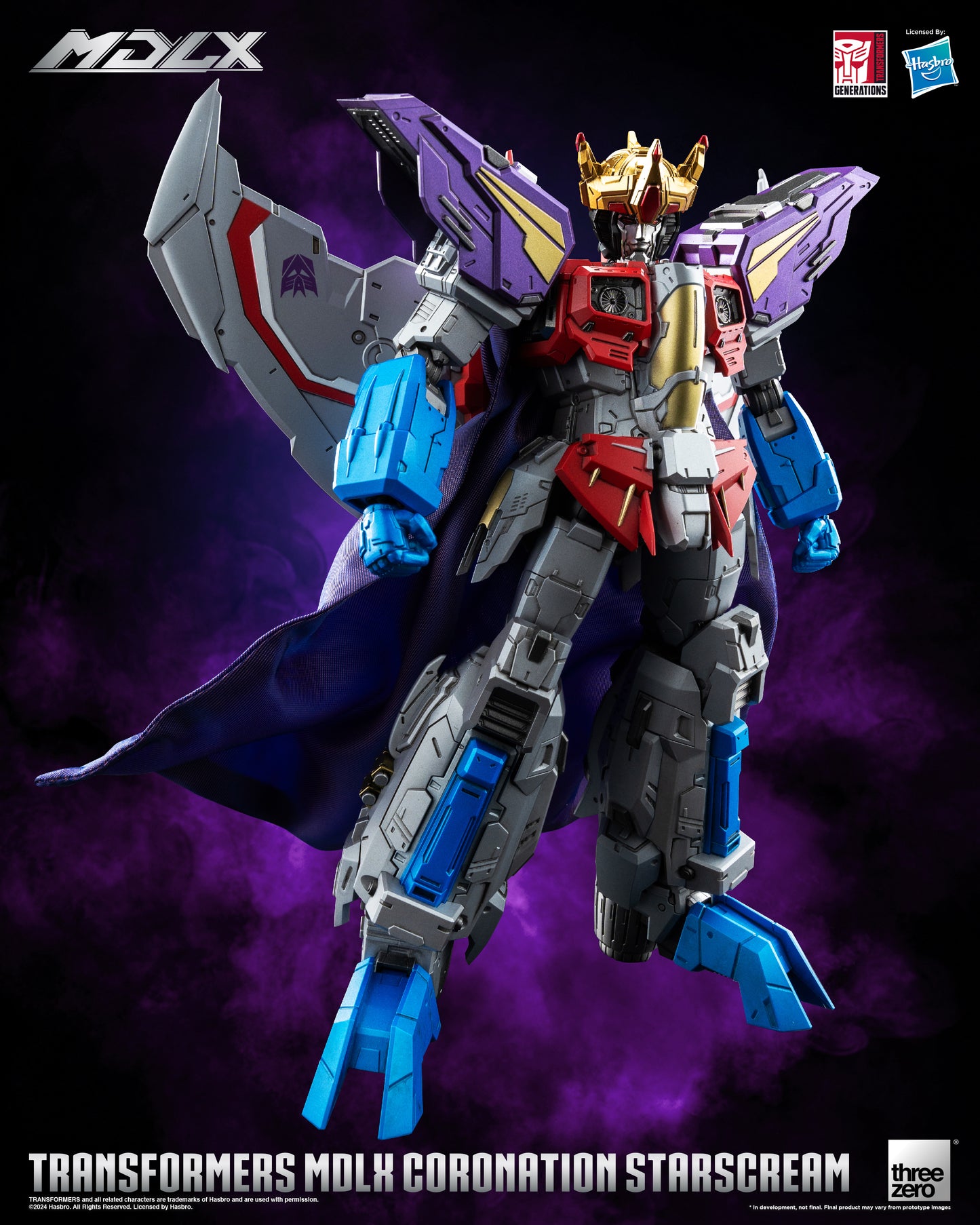 Pre Order Coronation Starscream MDLX Articulated Action Figure Transformers - Threezero