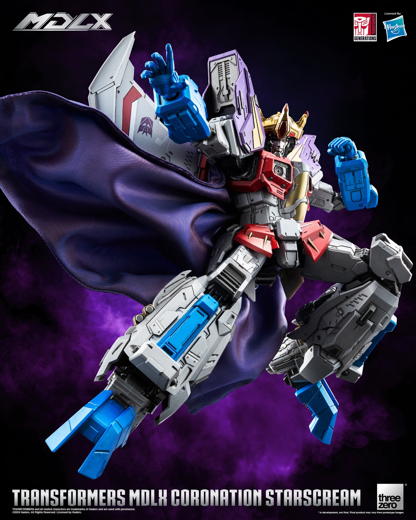 Pre Order Coronation Starscream MDLX Articulated Action Figure Transformers - Threezero