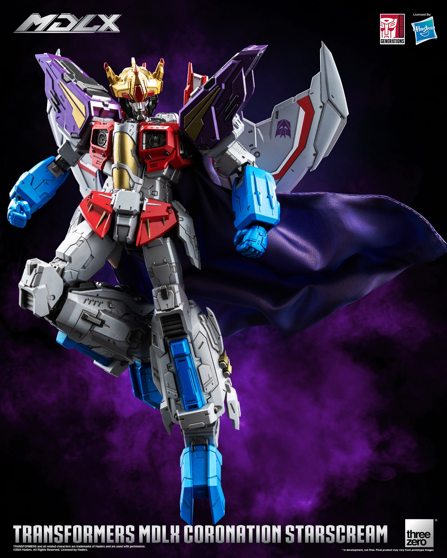 Pre Order Coronation Starscream MDLX Articulated Action Figure Transformers - Threezero