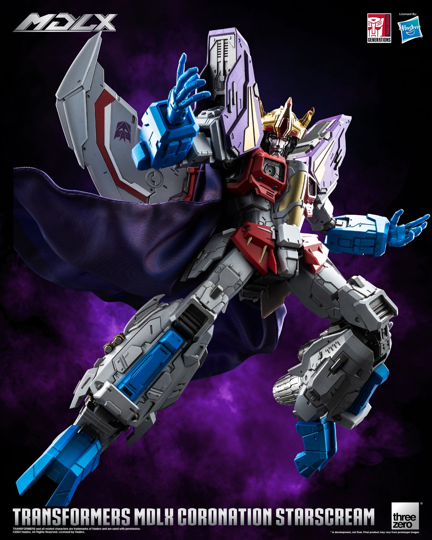 Pre Order Coronation Starscream MDLX Articulated Action Figure Transformers - Threezero