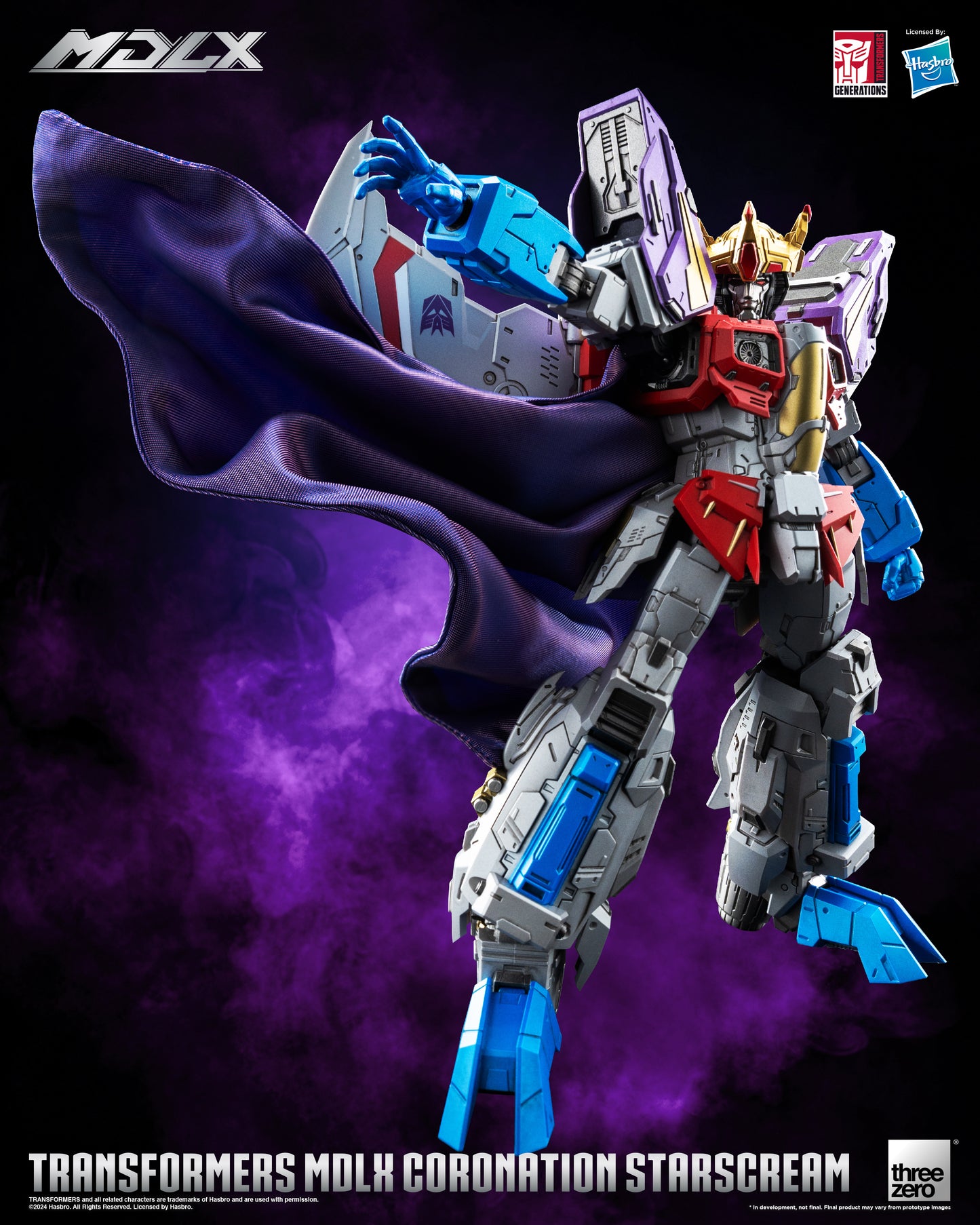 Pre Order Coronation Starscream MDLX Articulated Action Figure Transformers - Threezero