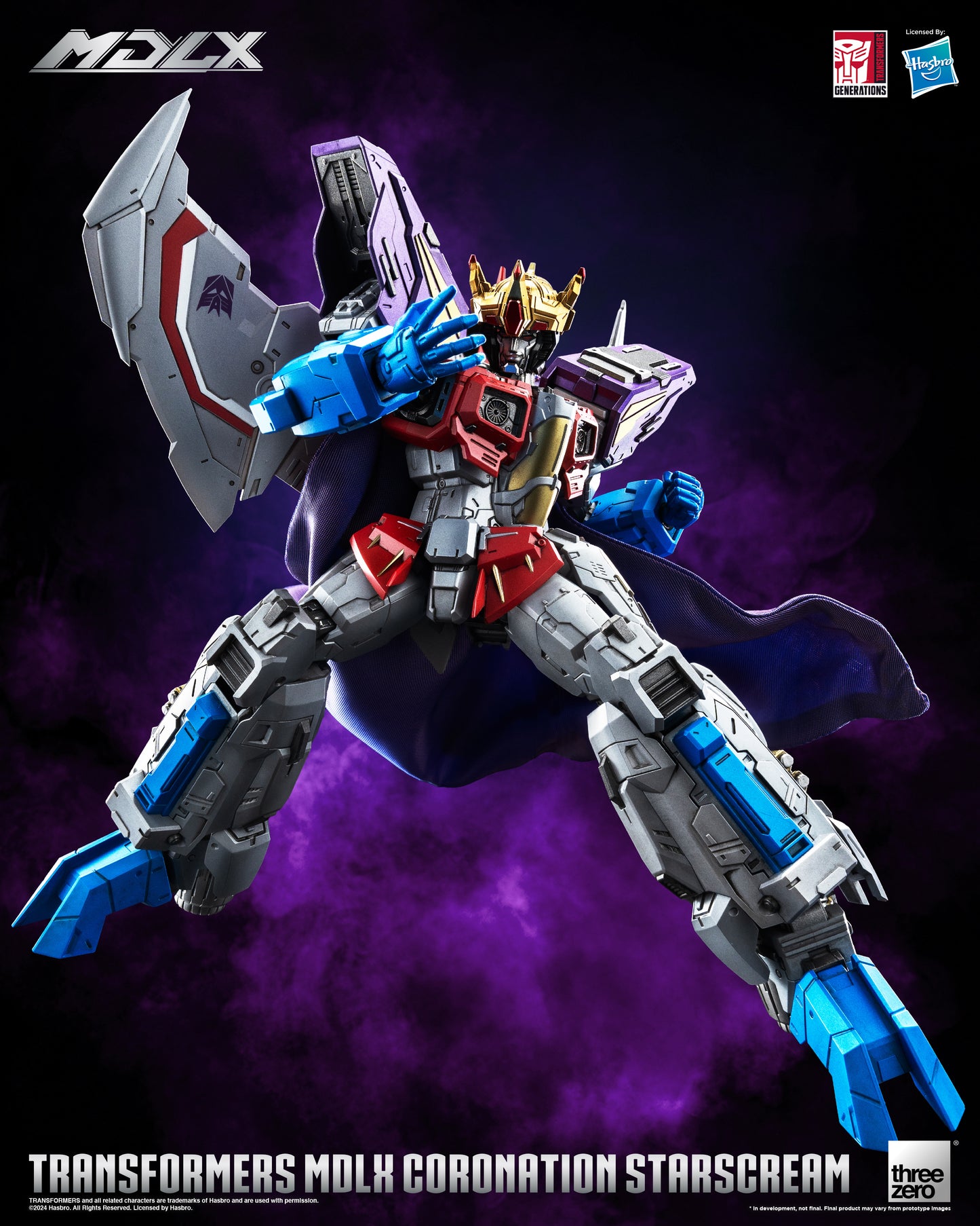 Pre Order Coronation Starscream MDLX Articulated Action Figure Transformers - Threezero