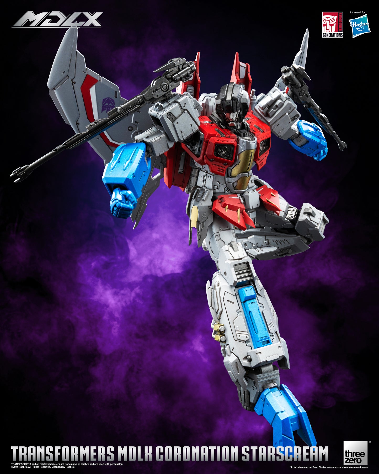 Pre Order Coronation Starscream MDLX Articulated Action Figure Transformers - Threezero
