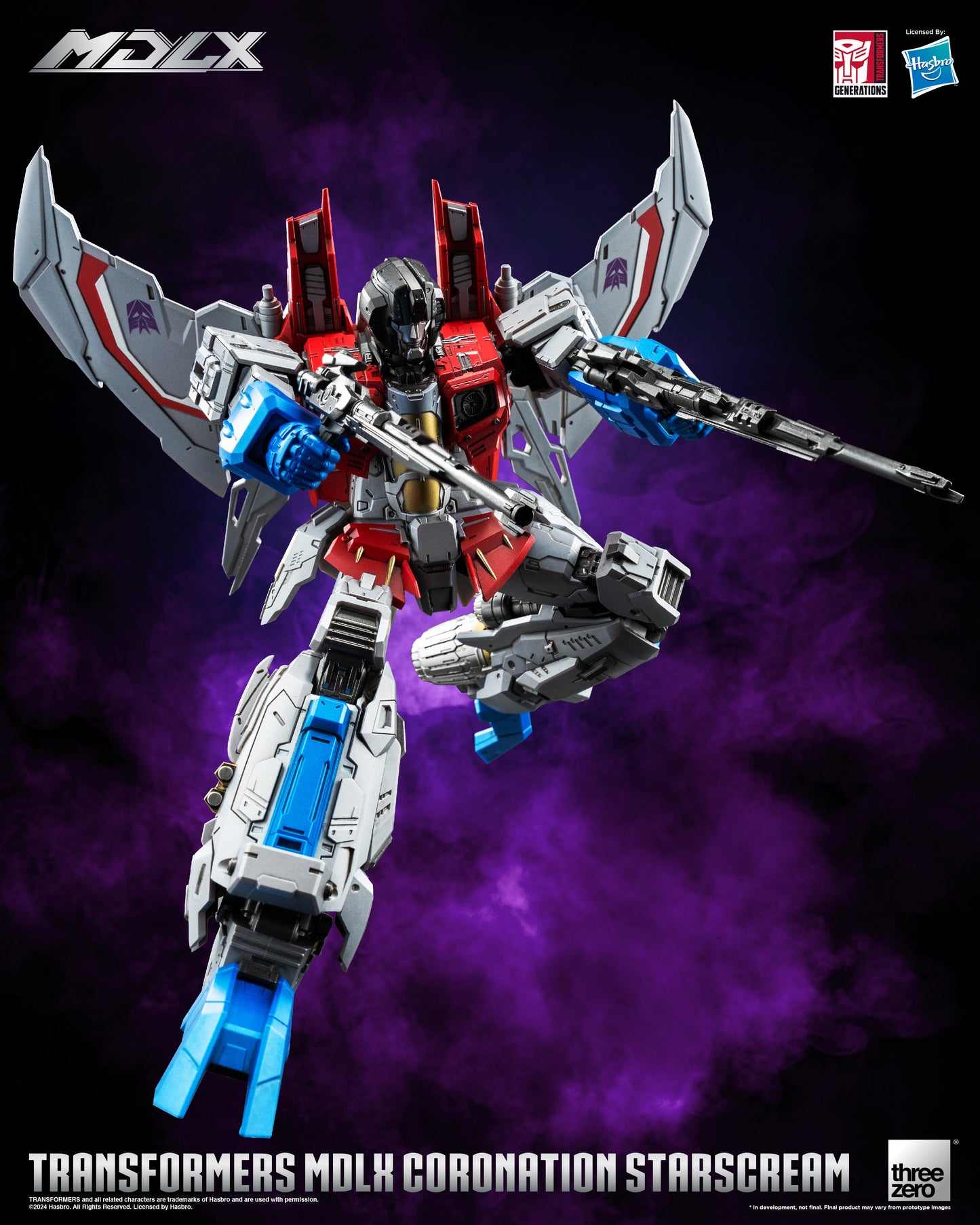 Pre Order Coronation Starscream MDLX Articulated Action Figure Transformers - Threezero