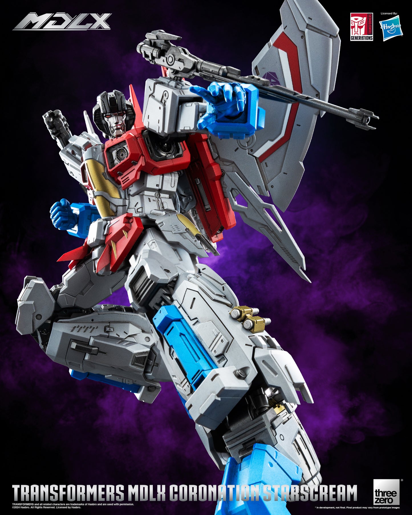 Pre Order Coronation Starscream MDLX Articulated Action Figure Transformers - Threezero