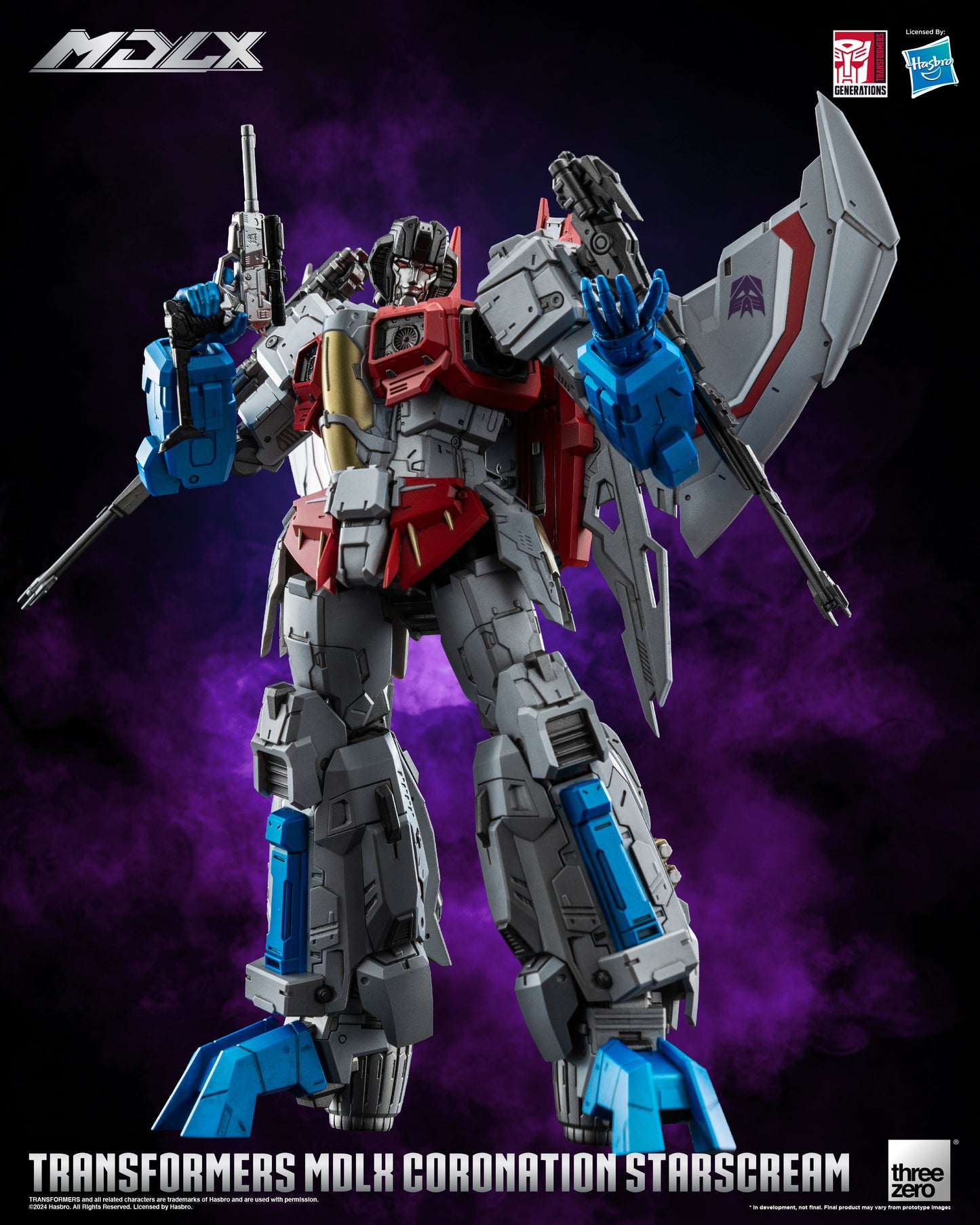 Pre Order Coronation Starscream MDLX Articulated Action Figure Transformers - Threezero