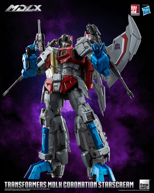 Pre Order Coronation Starscream MDLX Articulated Action Figure Transformers - Threezero