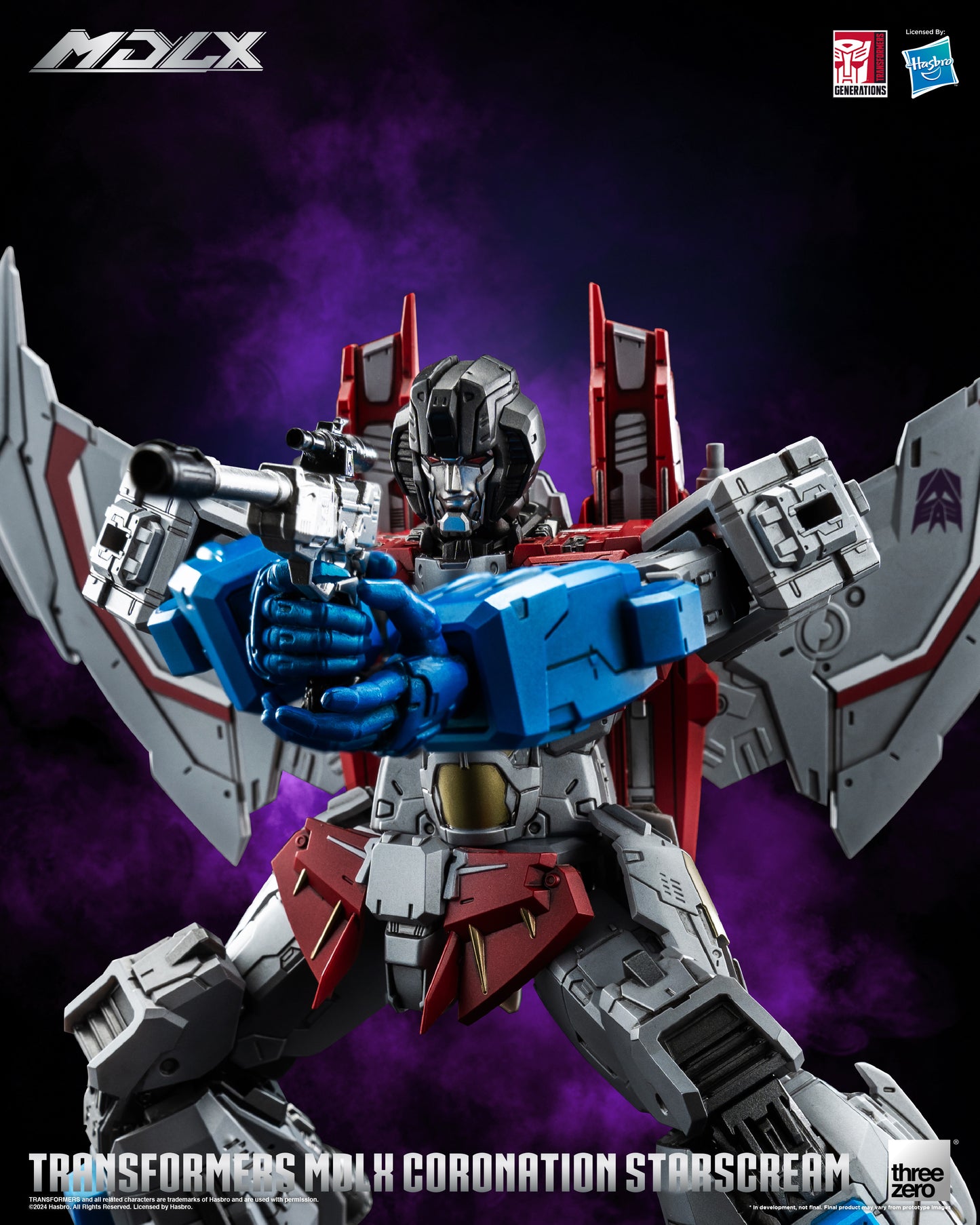 Pre Order Coronation Starscream MDLX Articulated Action Figure Transformers - Threezero