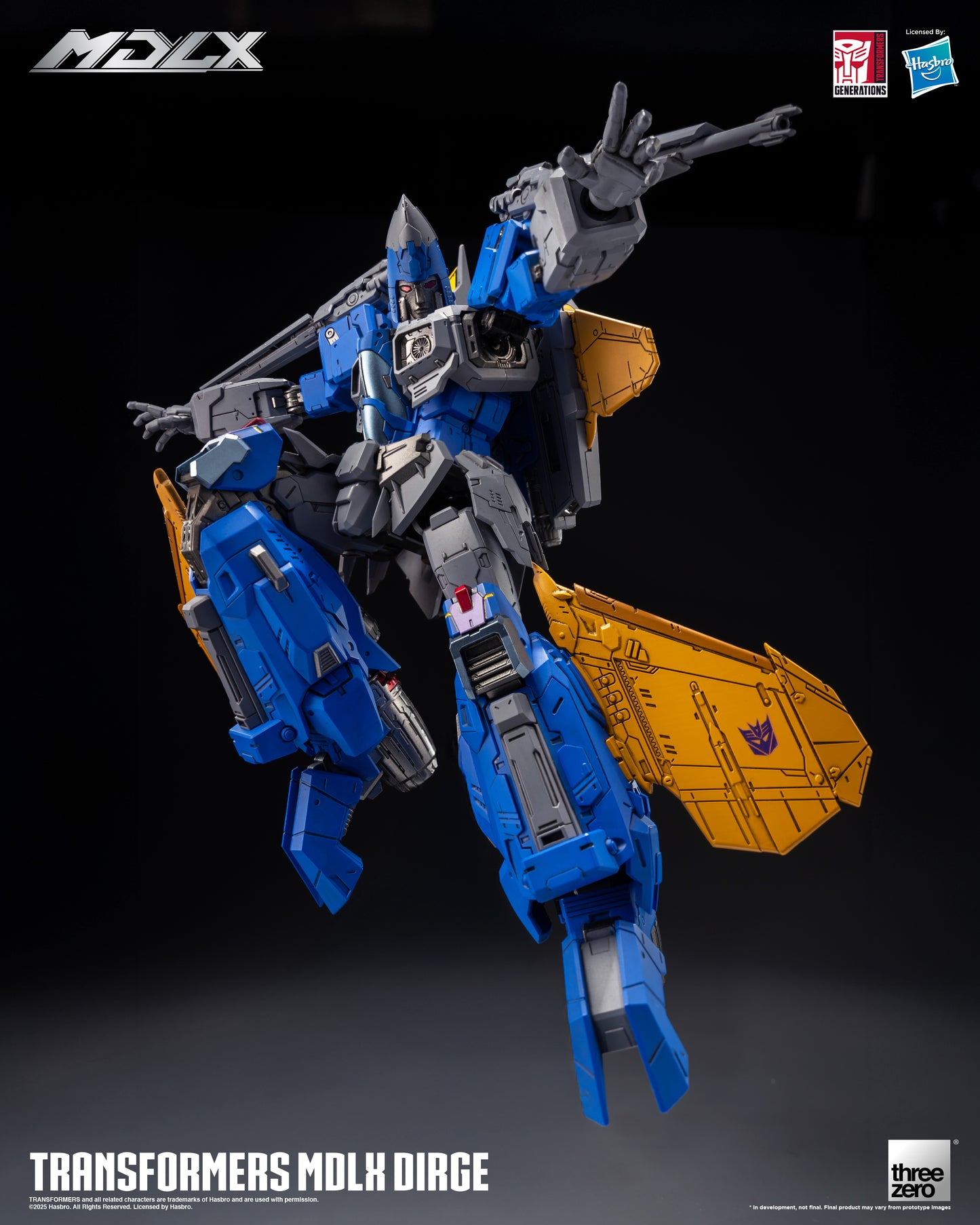 Pre Order Dirge MDLX Articulated Action Figure Transformers - Threezero