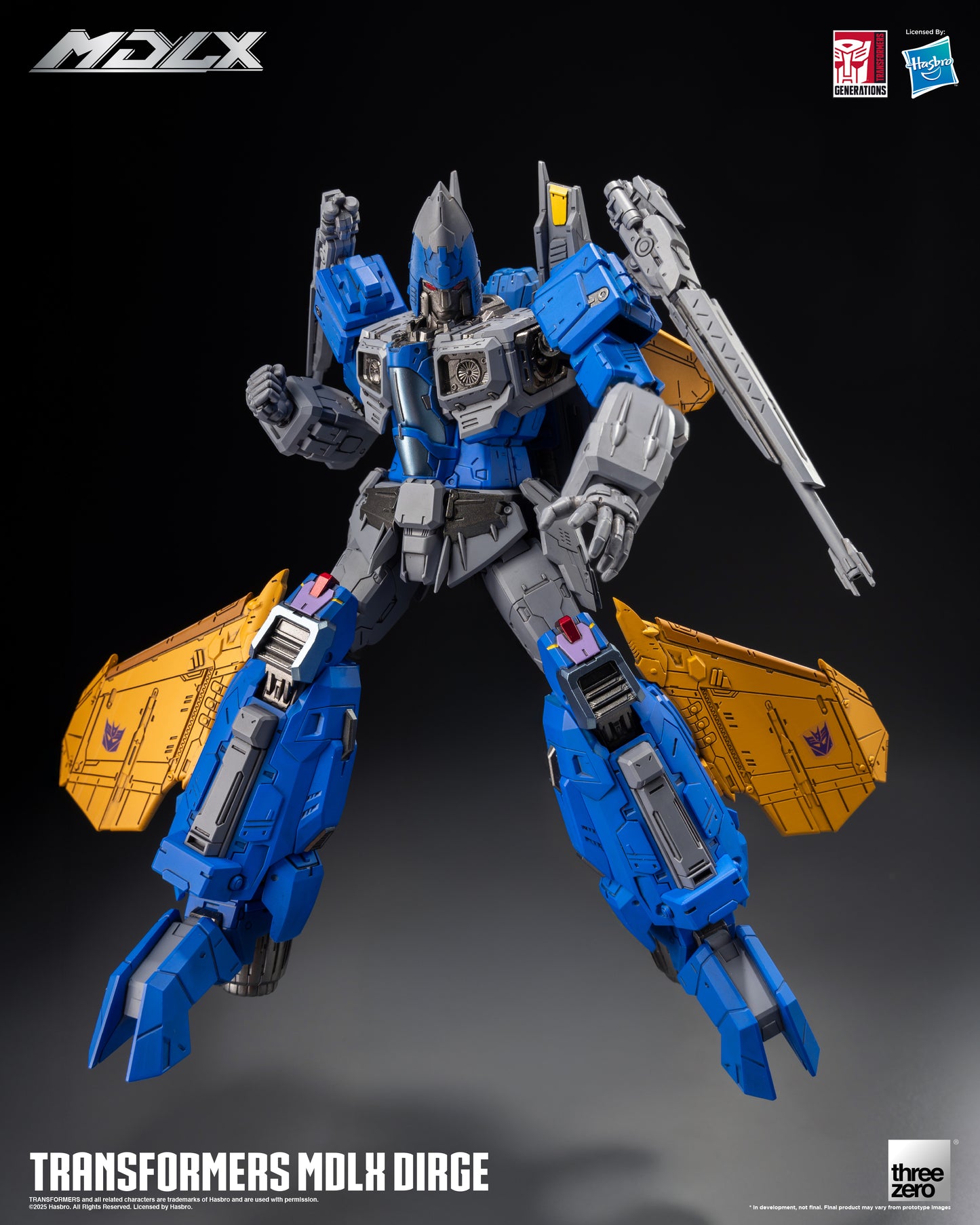 Pre Order Dirge MDLX Articulated Action Figure Transformers - Threezero