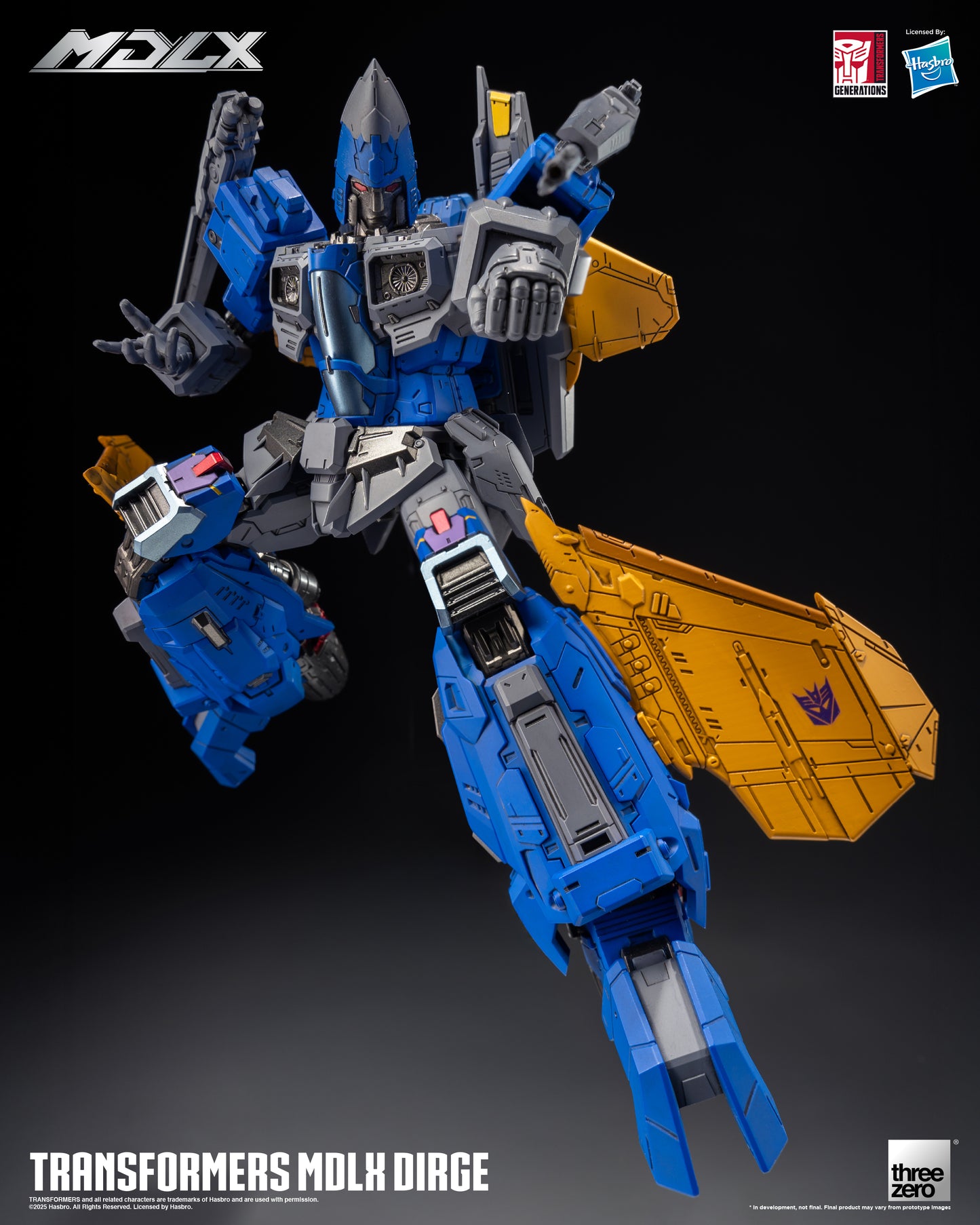 Pre Order Dirge MDLX Articulated Action Figure Transformers - Threezero