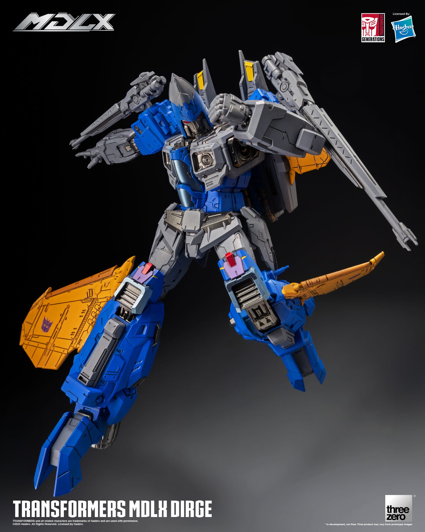 Pre Order Dirge MDLX Articulated Action Figure Transformers - Threezero