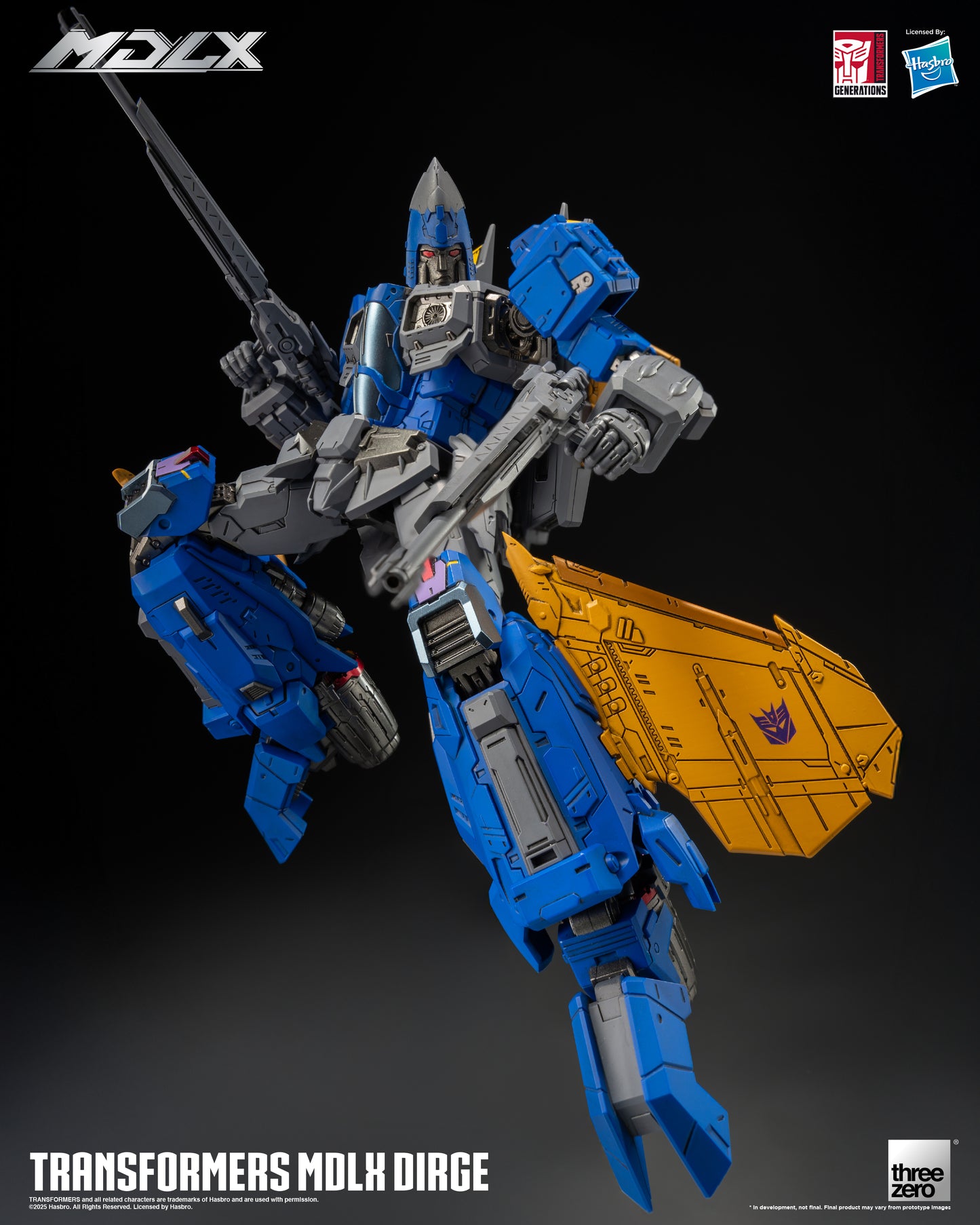 Pre Order Dirge MDLX Articulated Action Figure Transformers - Threezero