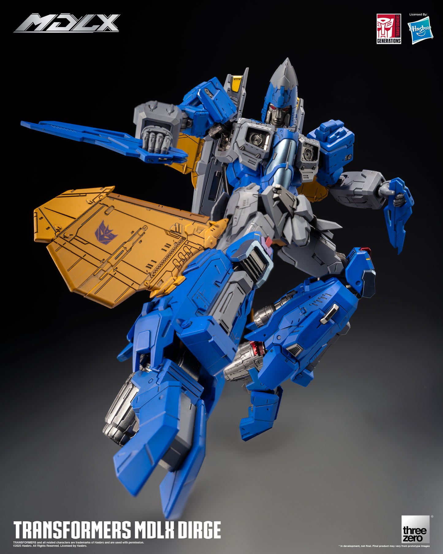 Pre Order Dirge MDLX Articulated Action Figure Transformers - Threezero
