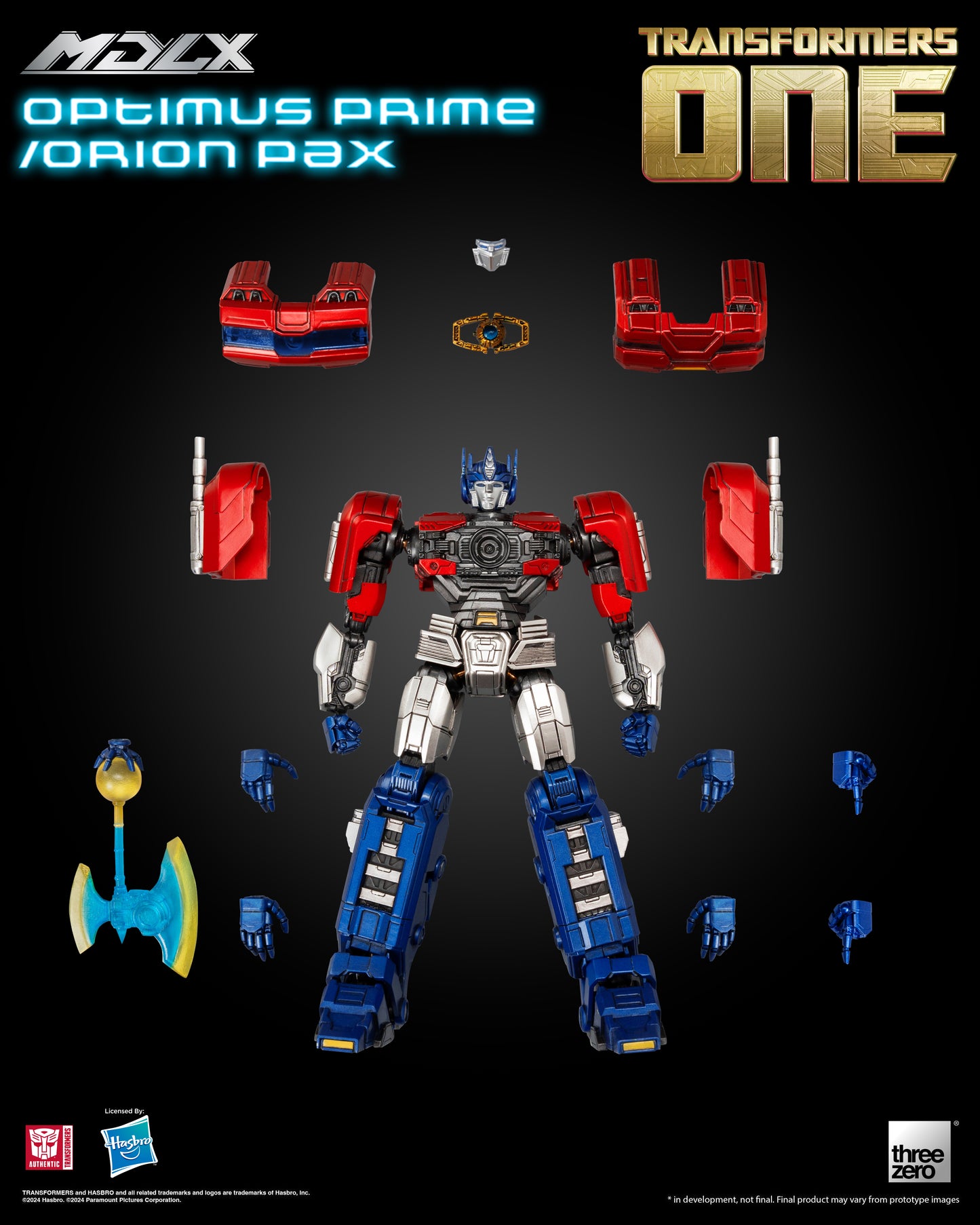 Pre Order Optimus Prime / Orion Pax MDLX Articulated Action Figure Transformers One - Threezero