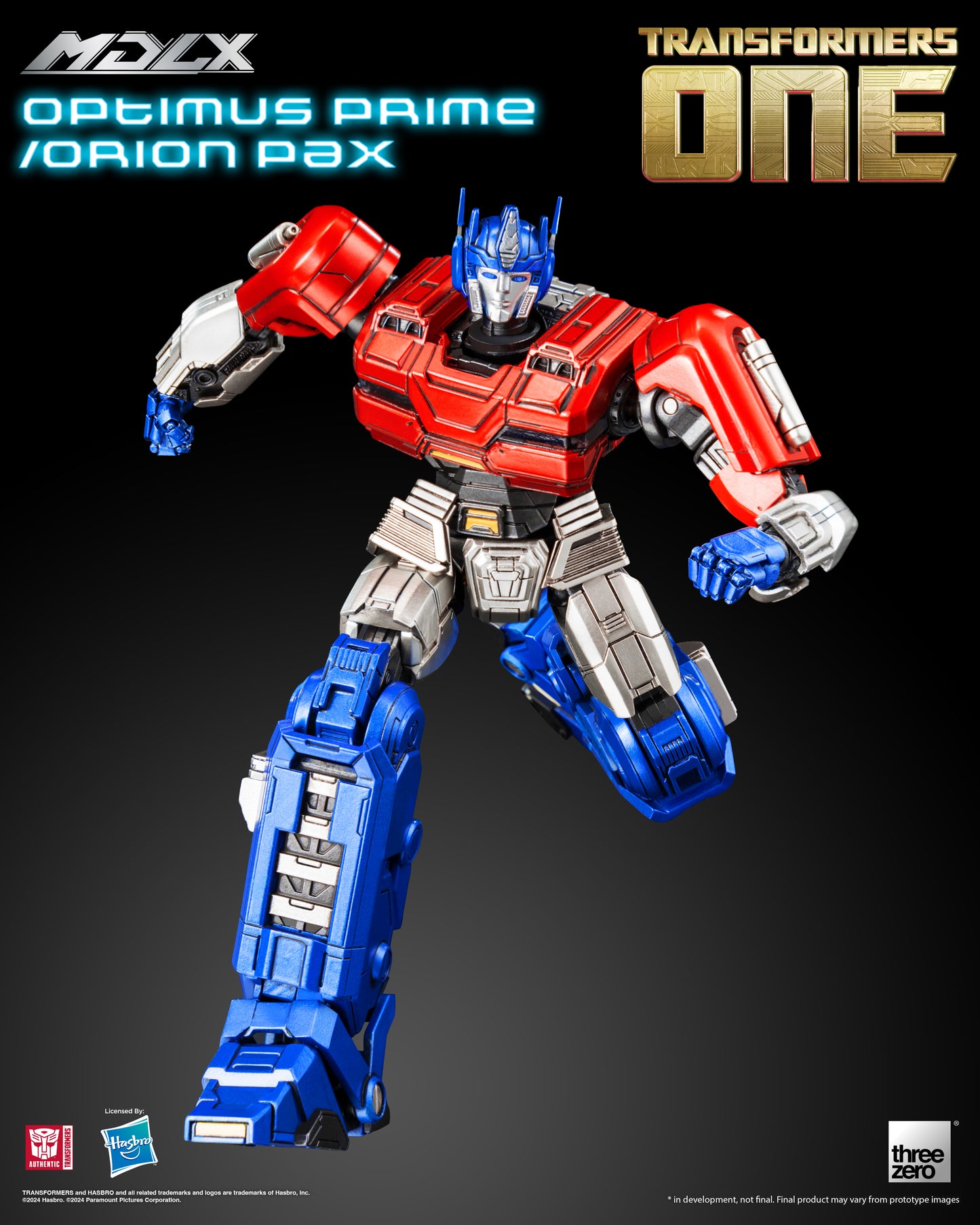 Pre Order Optimus Prime / Orion Pax MDLX Articulated Action Figure Transformers One - Threezero