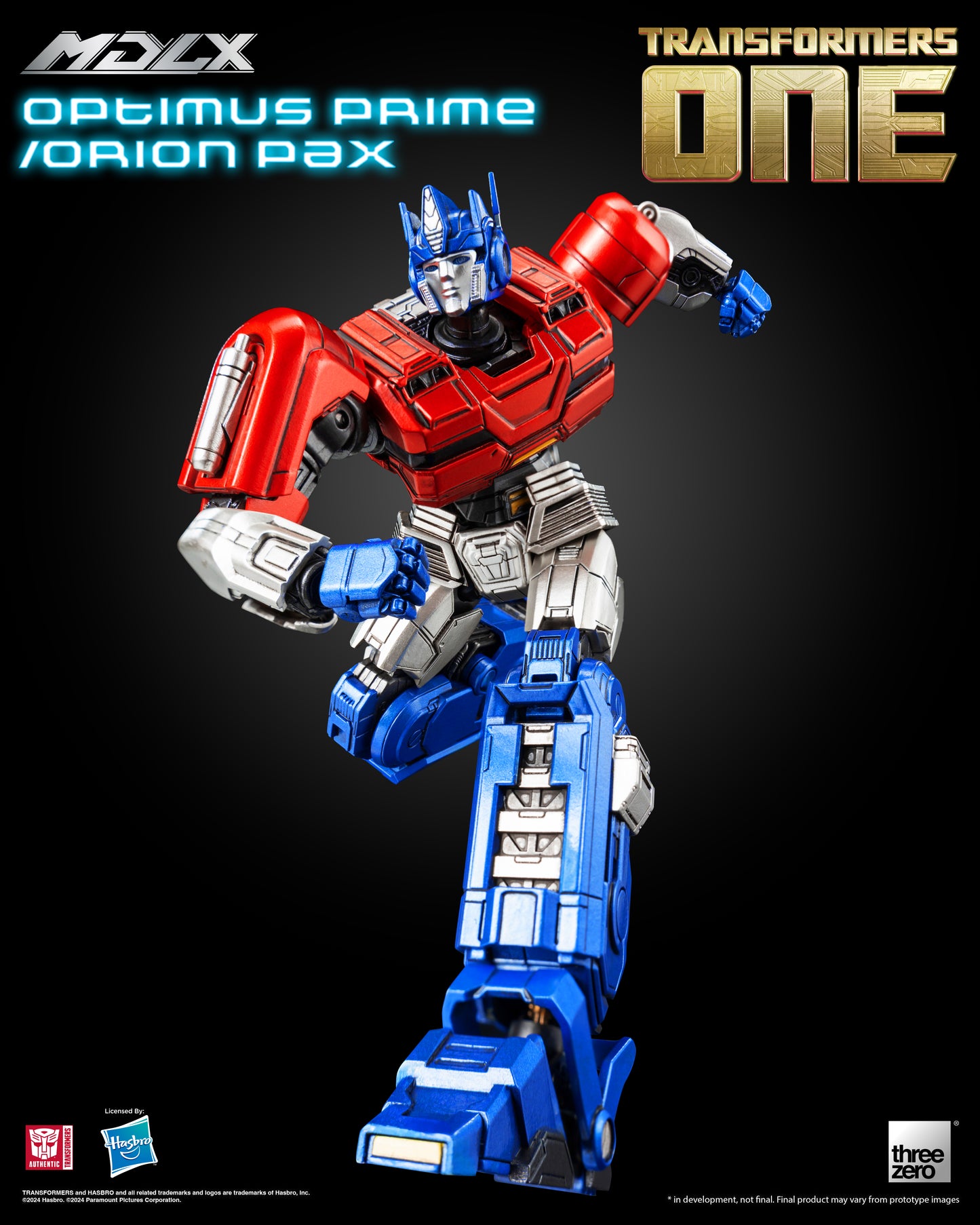 Pre Order Optimus Prime / Orion Pax MDLX Articulated Action Figure Transformers One - Threezero