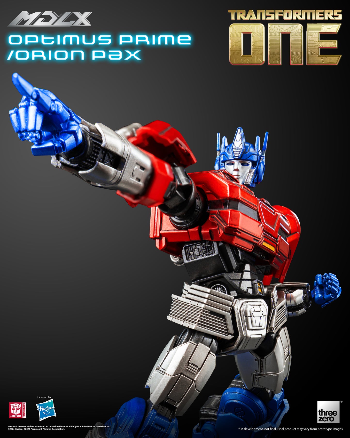 Pre Order Optimus Prime / Orion Pax MDLX Articulated Action Figure Transformers One - Threezero