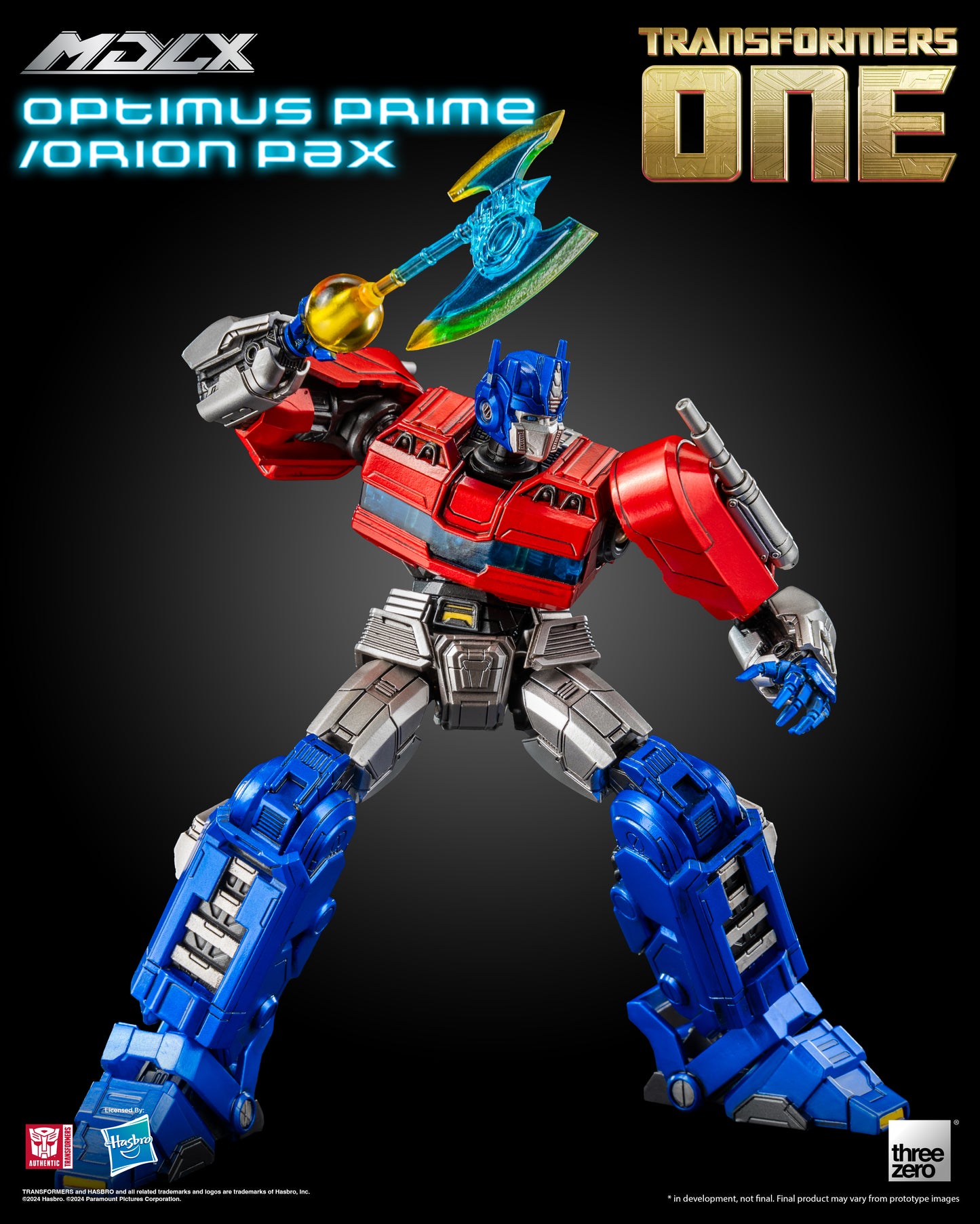 Pre Order Optimus Prime / Orion Pax MDLX Articulated Action Figure Transformers One - Threezero