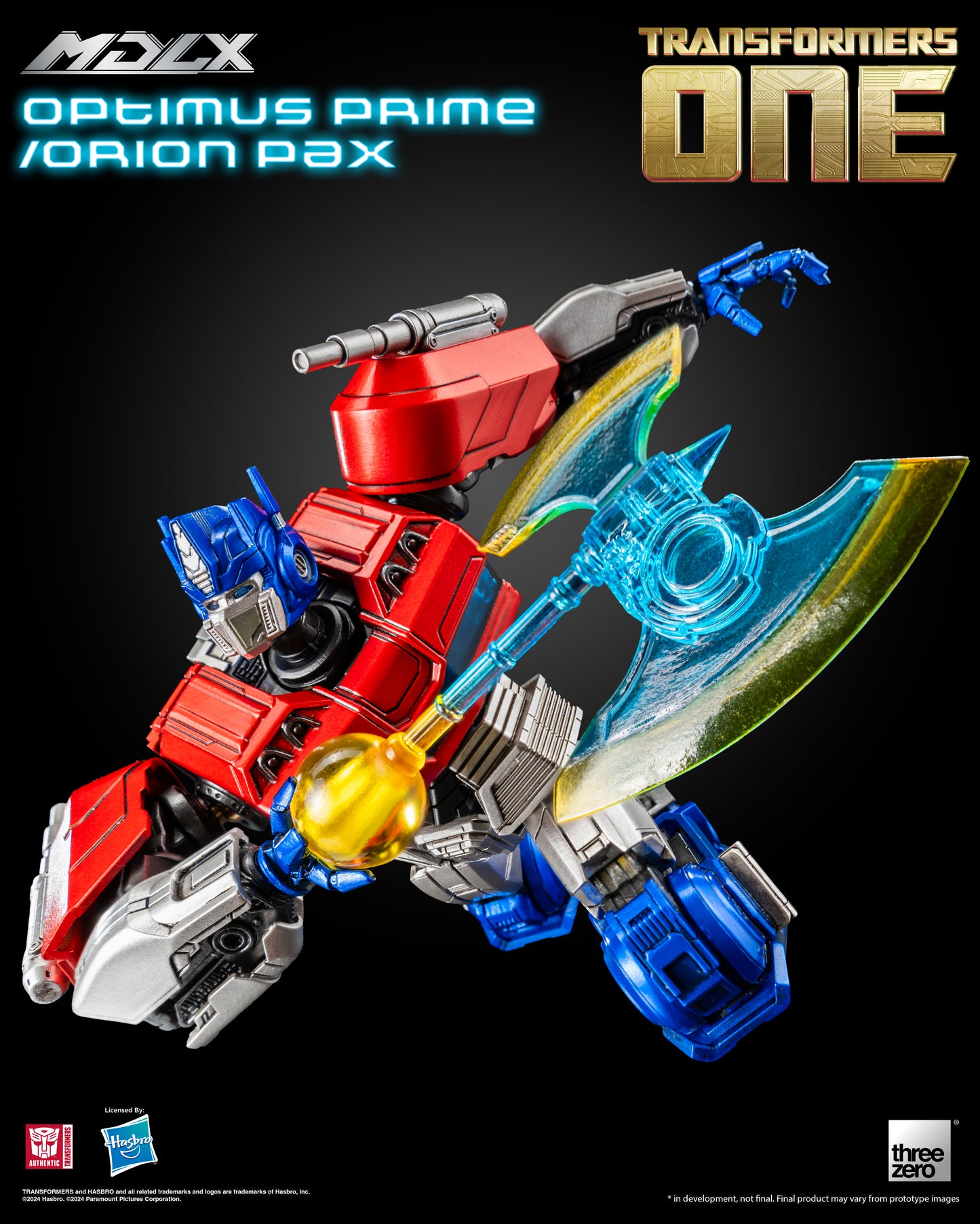 Pre Order Optimus Prime / Orion Pax MDLX Articulated Action Figure Transformers One - Threezero