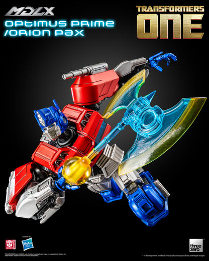Pre Order Optimus Prime / Orion Pax MDLX Articulated Action Figure Transformers One - Threezero